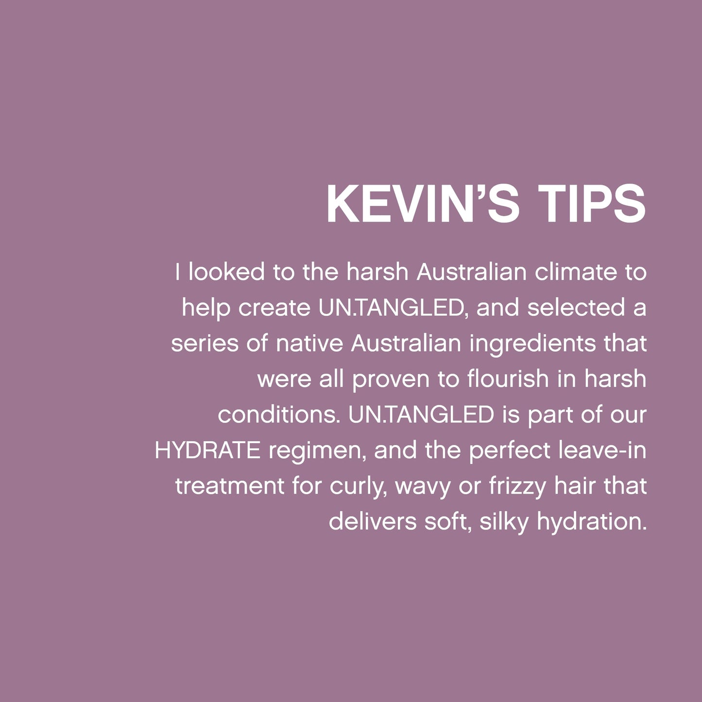 Light Slate Gray KEVIN.MURPHY UN.TANGLED - Hair Detangler Leave-In Conditioner Spray - For All Hair Types - With Australian Fruit Extracts - 150 mL / 5.1 fl oz