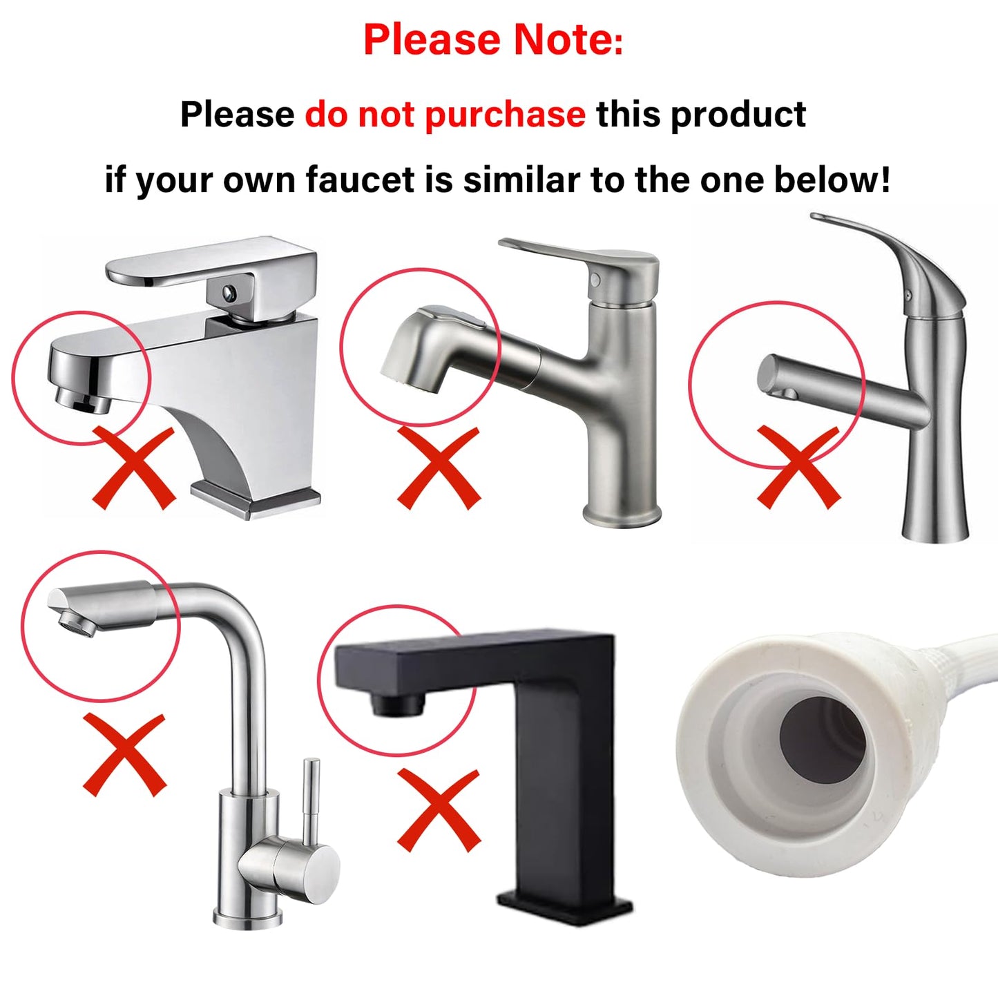 White Smoke 6.56FT/2M Sink Spray Hose,Sink Sprayer Hose Attachment for Portable Hand HeldHead Shower Sprayer,Shampoo Sprayer Hose for Bathing Baby,Pets,Washing Hair,Rinsing Vegetables