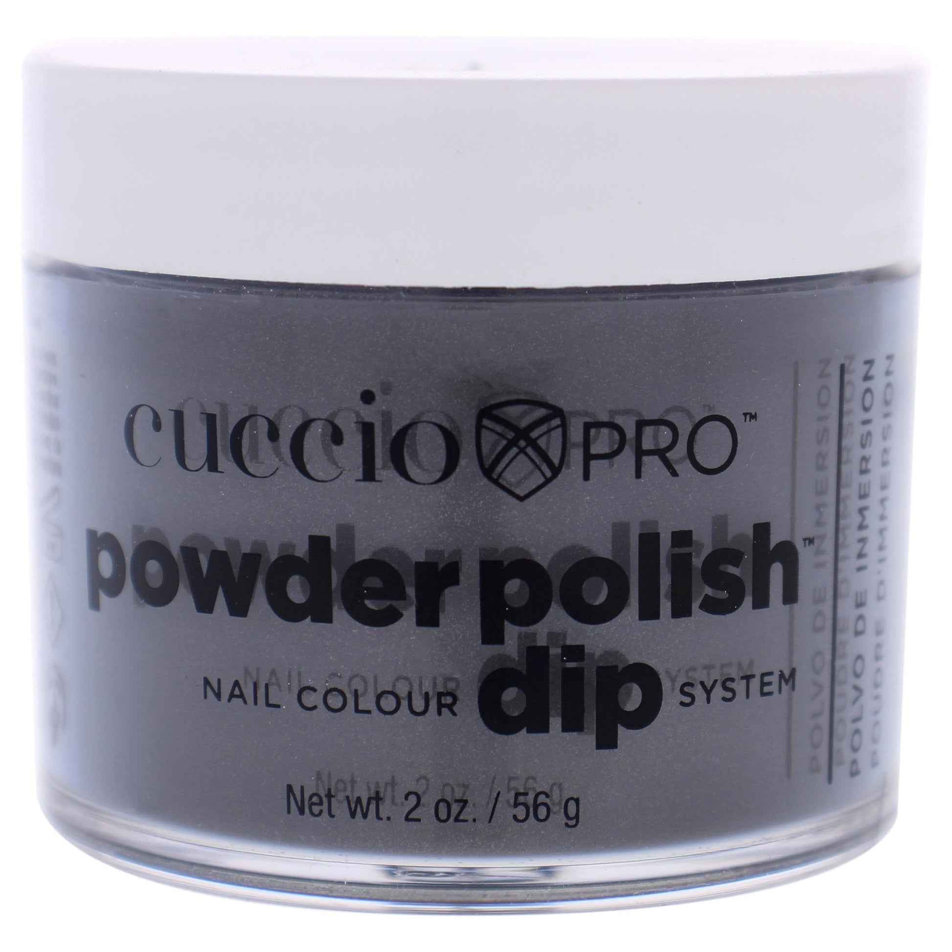 Light Gray Cuccio Pro Powder Polish Dip - Silver W/ Gray Undertones - Nail Lacquer for Manicures/Pedicures, Easy & Fast Application/Removal - No LED/UV Light Needed - Non-Toxic, Odorless, Highly Pigmented - 2 oz