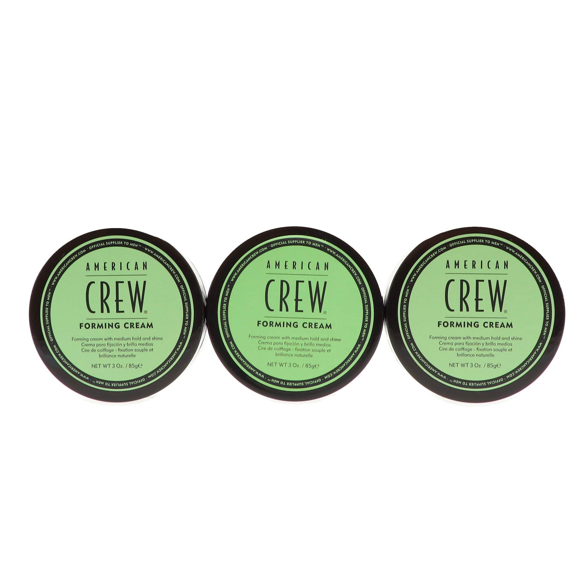 White Smoke American Crew Forming Cream, 3.0 oz ( Pack of 3)