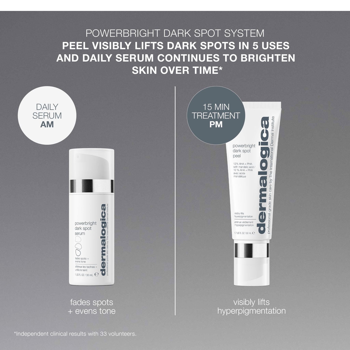 Dim Gray Dermalogica Powerbright Dark Spot Face Serum, Visibly Fades Dark Spots in Days and Helps Prevent Future Dark Spots - Boosts Skin's Natural Luminosity, 1 Fl Oz