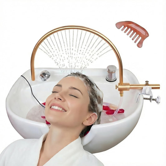 White Smoke LTLSTYL Head Spa Equipment, Compatible with Most Shampoo Basin Bed and Shampoo Bowl Sink Chair,Enhance the Shampooing Experience,Suitable for Hair Salons, Barbershops, Beauty Parlors and Home Use