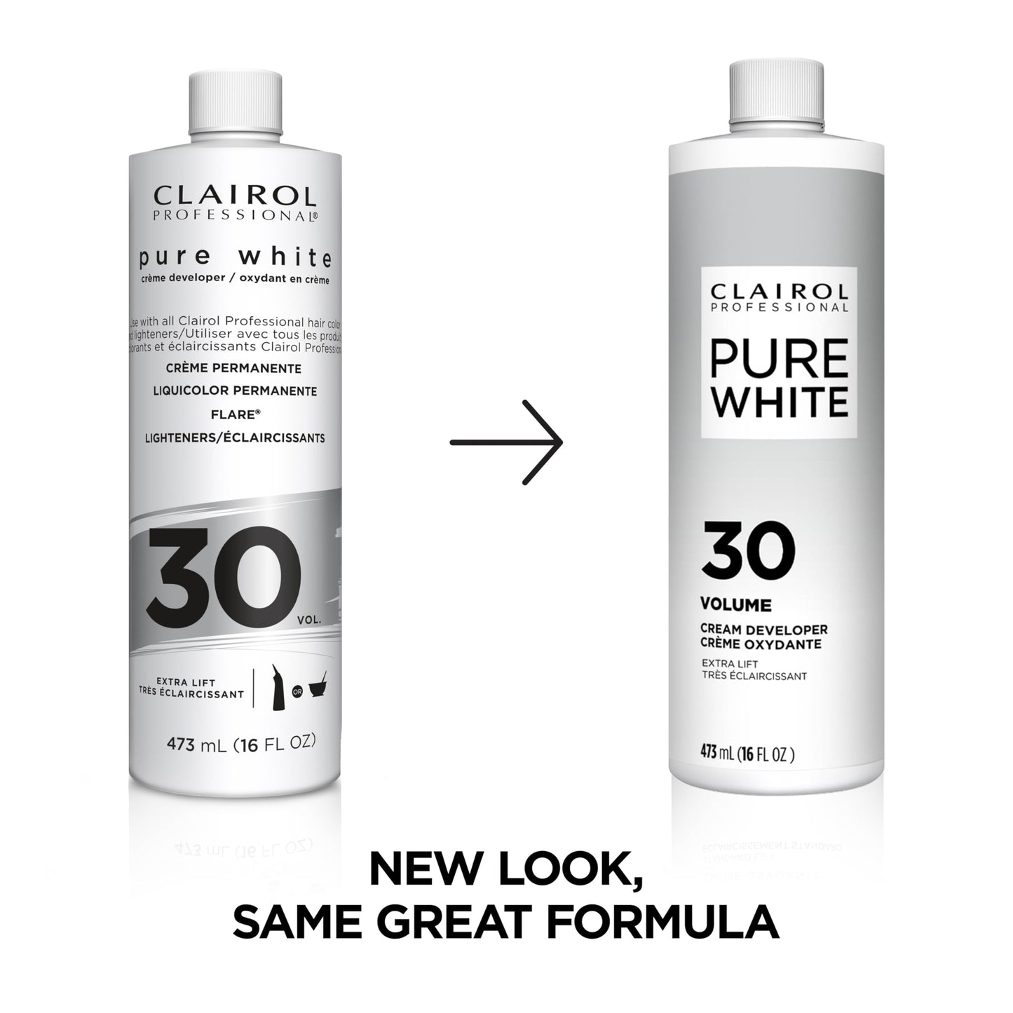 White Smoke Clairol Professional Pure White 30 volume Crème Developer, 16 oz