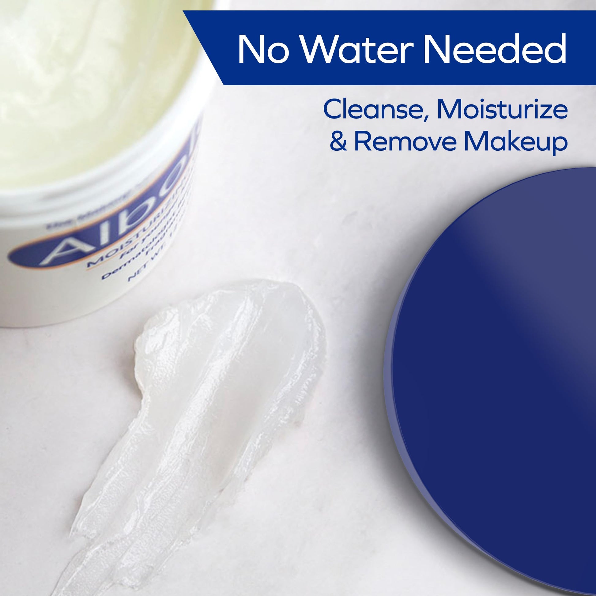 Light Gray Albolene Moisturizing Cleanser & Makeup Remover Balm - Fragrance-Free Facial Cream for Cleansing & Hydration - Multi-Use Skincare for All Skin Types - No Harsh Chemicals - 12 oz (Pack of 1)