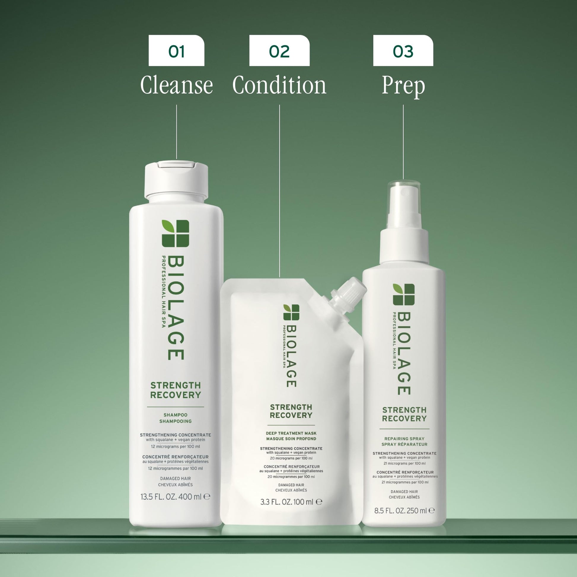 Dim Gray Biolage Strength Recovery Deep Treatment - Instantly Nourishes & Protects, Fortifies Strands, Reduces Breakage, With Olive Squalane & Proteins, Vegan, Paraben-Free