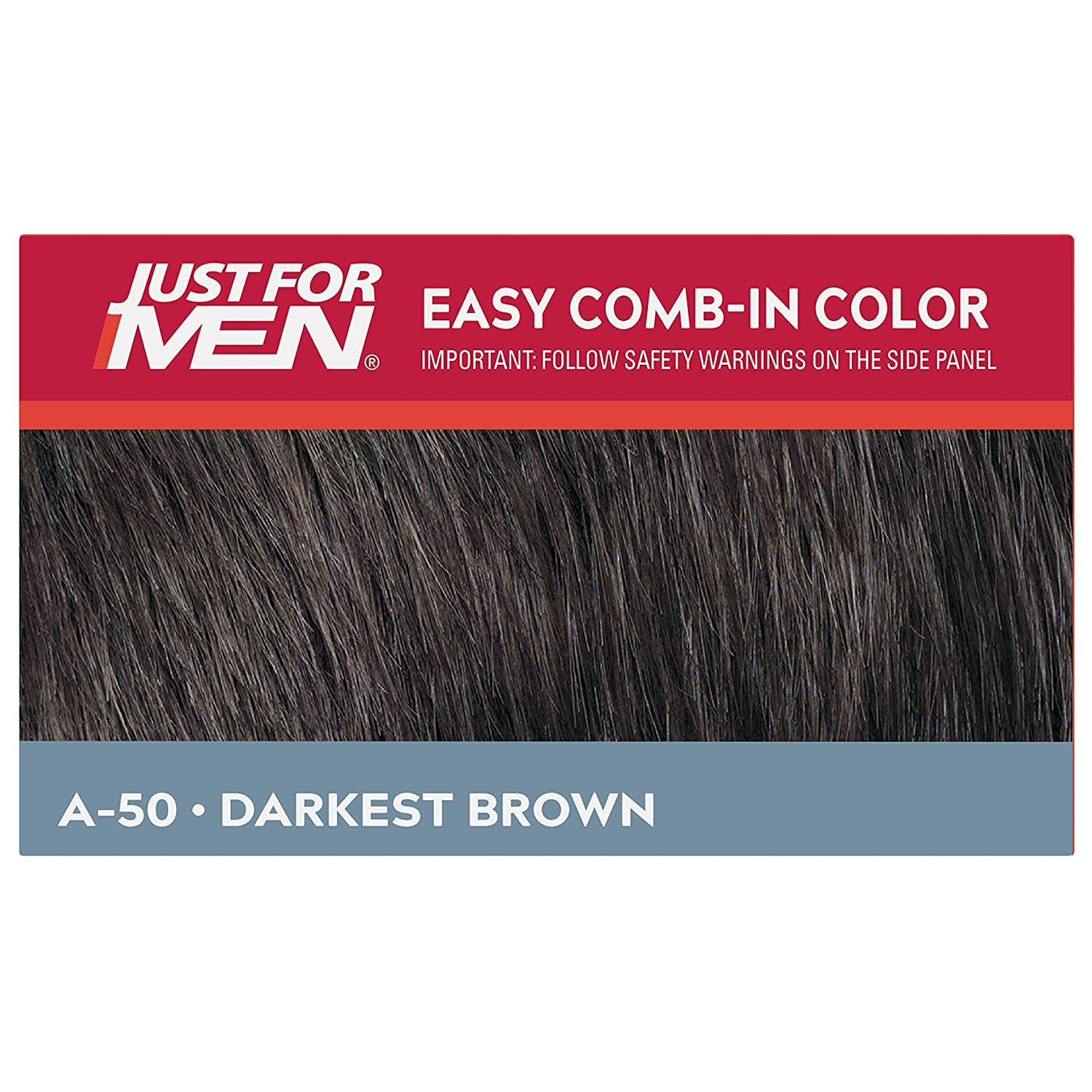 Dark Slate Gray Just For Men Autostop Color #A-50 Darkest Brown (Pack of 2)