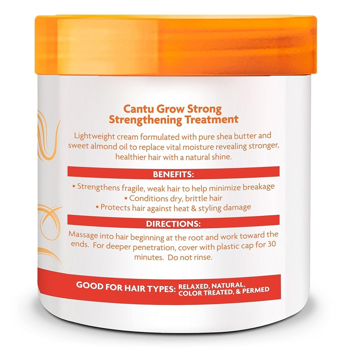 White Smoke Cantu Grow Strong Strengthening Treatment, 6 Ounce