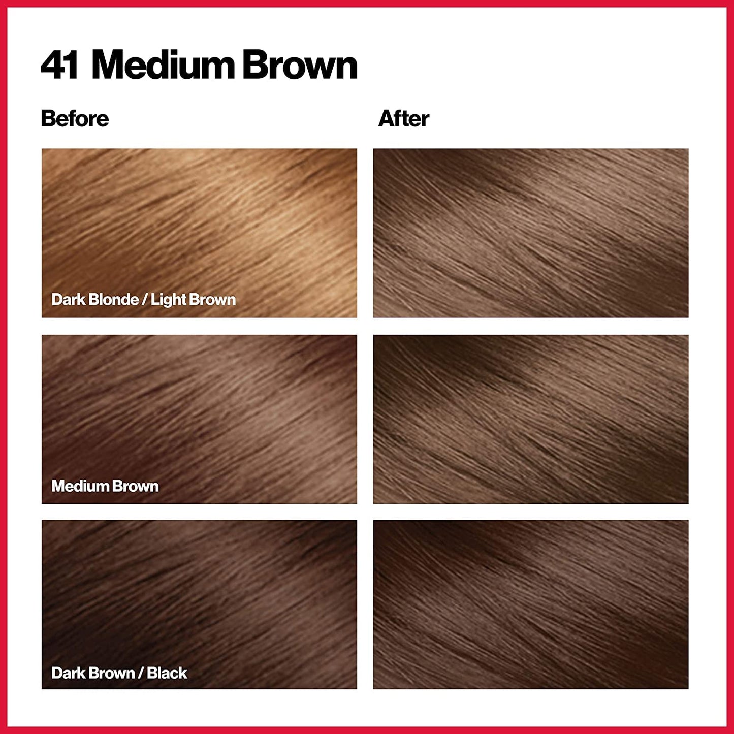 White Smoke Revlon ColorSilk Beautiful Color 41 Medium Brown 1 ea (Pack of 12)