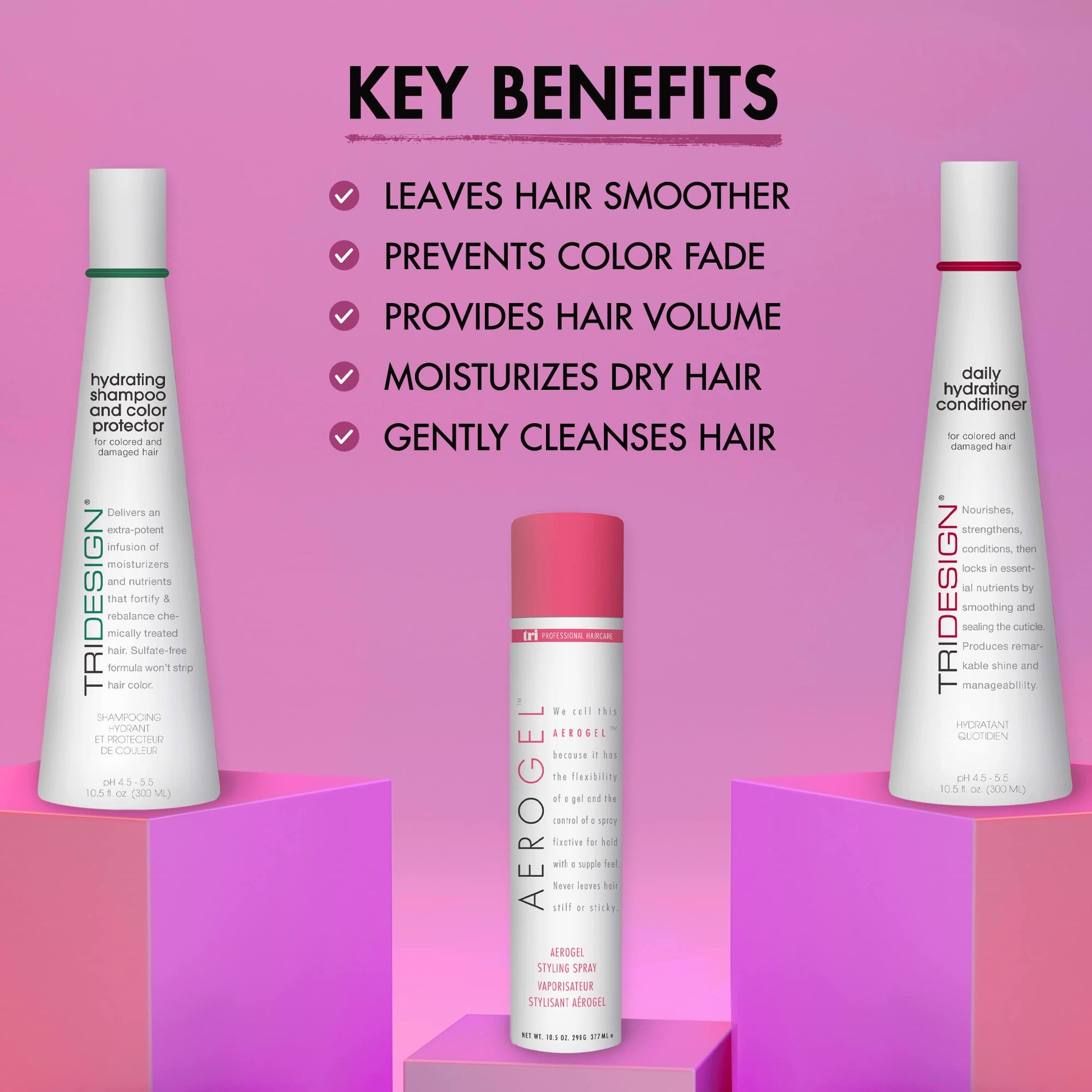 Orchid TRIDESIGN Hydrating Shampoo for Color Treated Hair, Sulfate and Paraben Free Care Treatment, Concentrated Hair Color Shampoo, Gently Cleanses -33.8 Fluid Ounce
