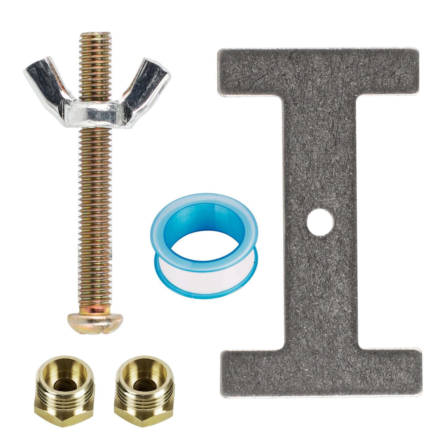 White Smoke Toriexon Salon Shampoo Bowl Faucet Vacuum Breaker Kit, Faucets for Shampoo Bowls with Hose and Sprayer Replacement Part, Hair Salon Faucet Sprayer Hose Set