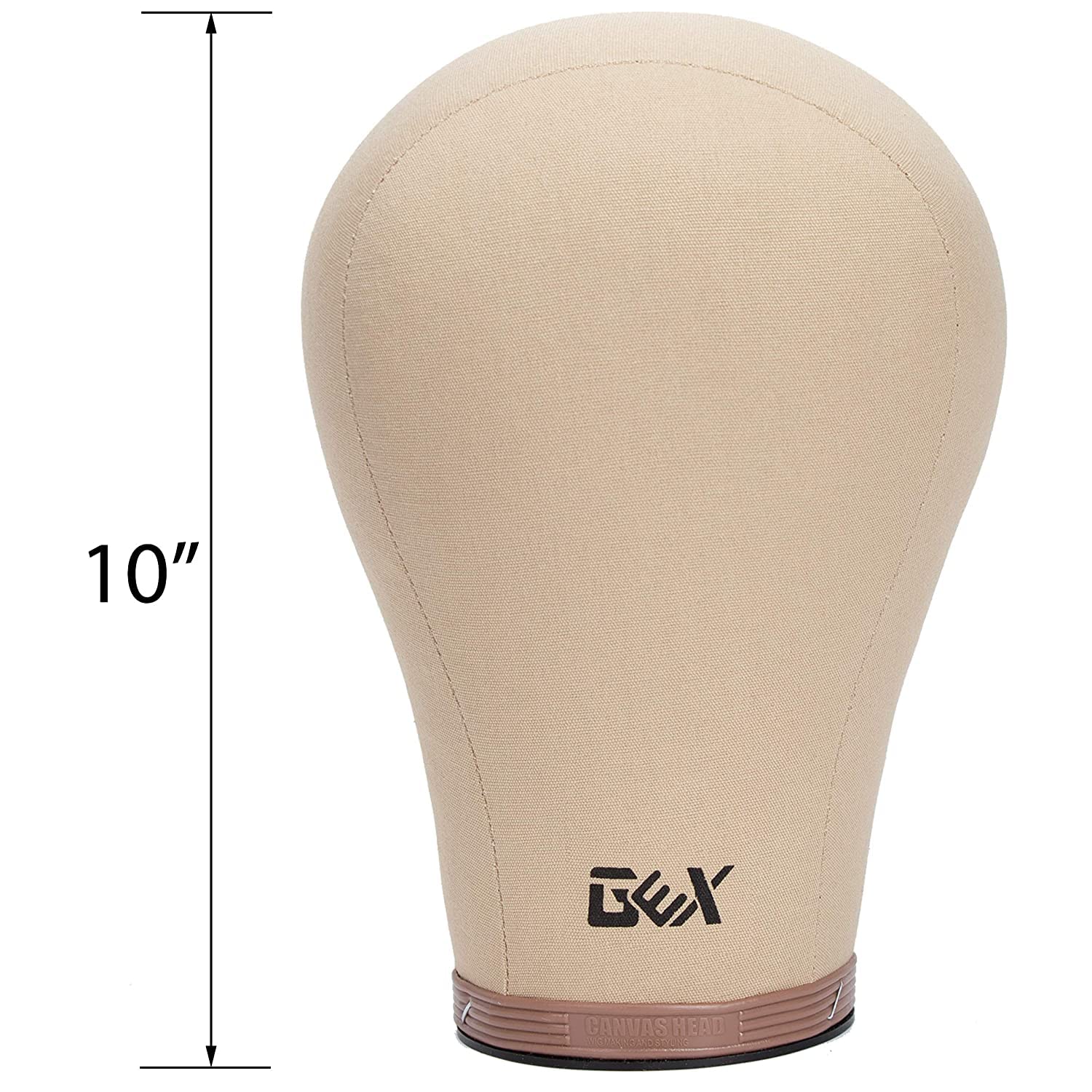 White Smoke GEX 22" Canvas Cork Wig Head with 55" Mannequin Tripod For Wig Making Cosmetology Hairdressing Display Training Doll Head Adjustable Alloy Stand