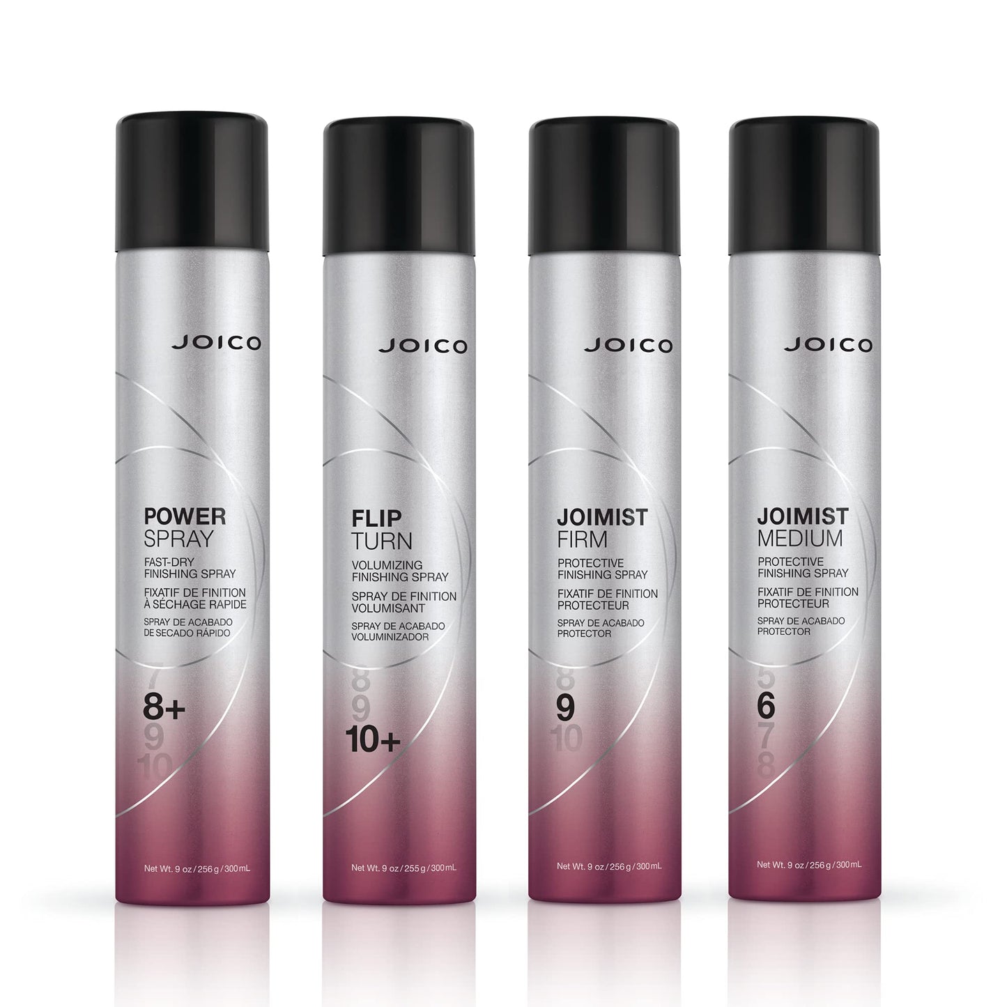 White Smoke Joico Flip Turn Volumizing Finishing Spray | For Most Hair Types | Humidity Protection | Hold Level 10+ | Protect Against Pollution & Harmful UV | Paraben & Sulfate Free | 72 Hour Hold | 300mL