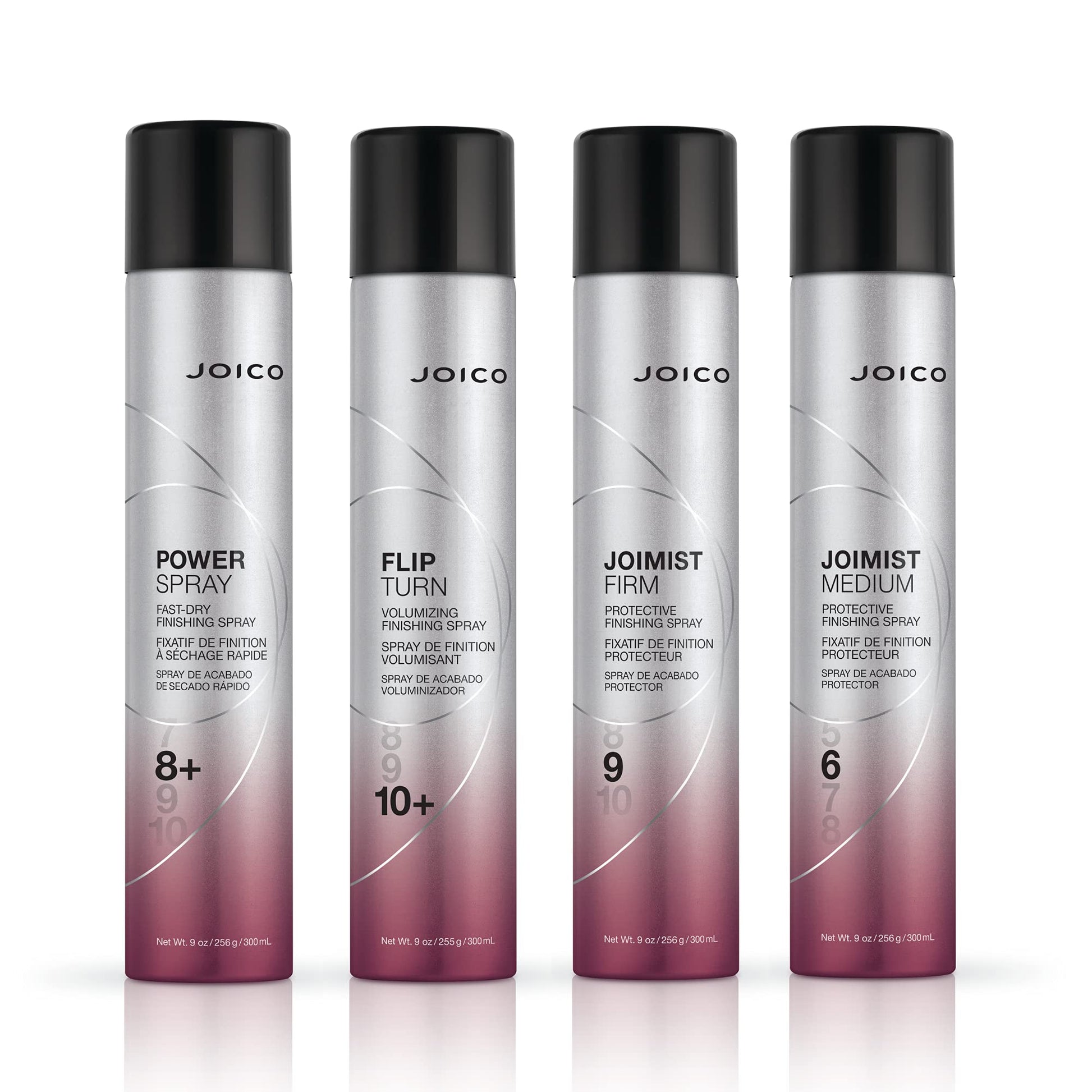 White Smoke Joico Flip Turn Volumizing Finishing Spray | For Most Hair Types | Humidity Protection | Hold Level 10+ | Protect Against Pollution & Harmful UV | Paraben & Sulfate Free | 72 Hour Hold | 300mL