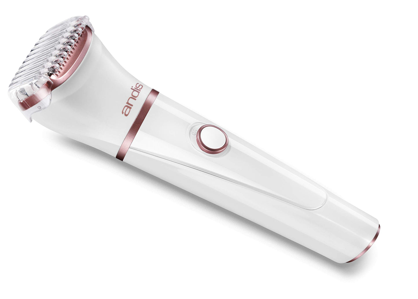 White Smoke Andis 31015 Close Curves Electric Shaver for Women - Perfect for Legs, Bikini Area & Underarms Hair Removal - Rechargeable Cordless Wet & Dry Shaver, Lightweight - 6 Piece Kit