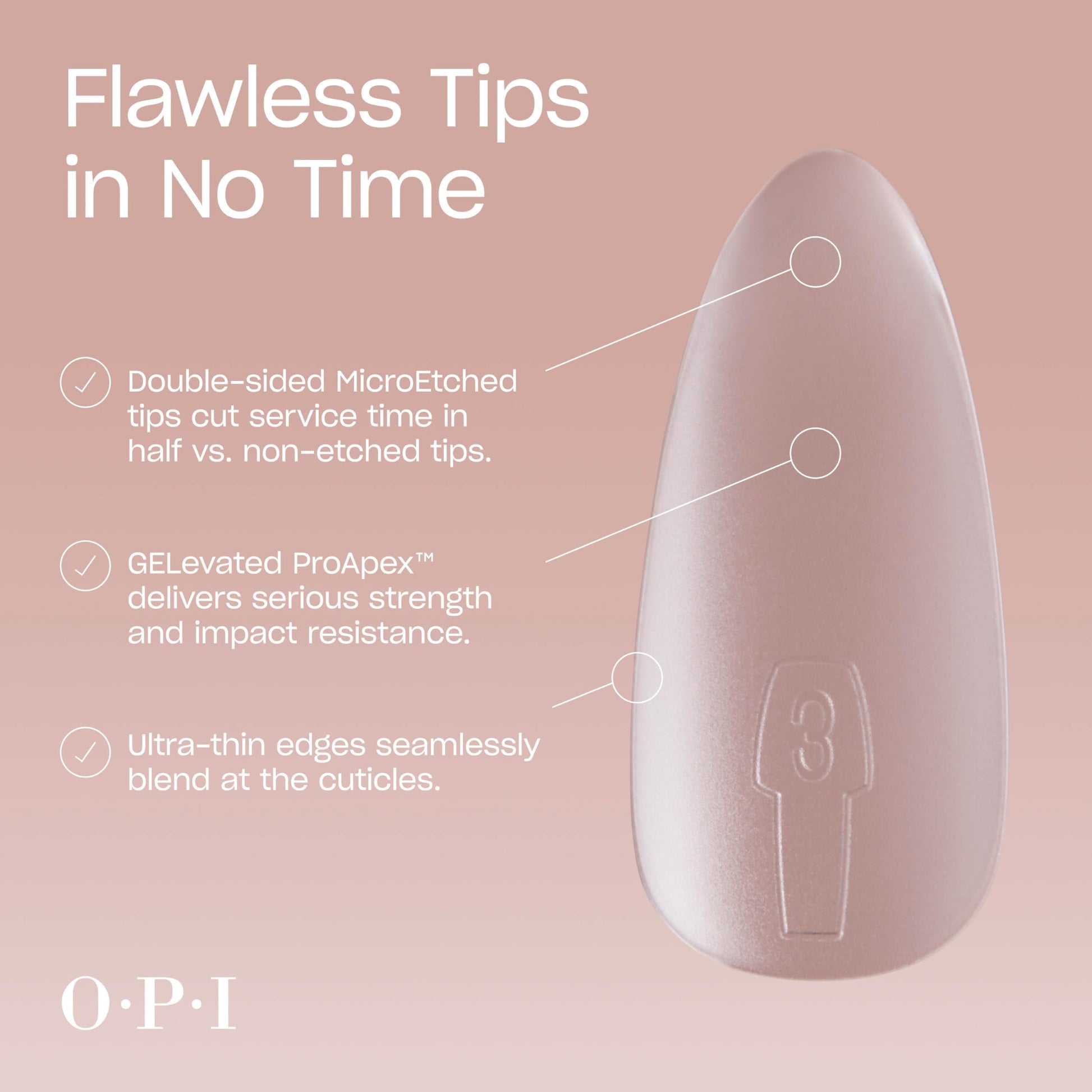 Gray OPI GELevate Soft Gel, Nail Tips | Almond Shape Extensions | Flexible & Natural Fit | 1 Box with 16 Sizes