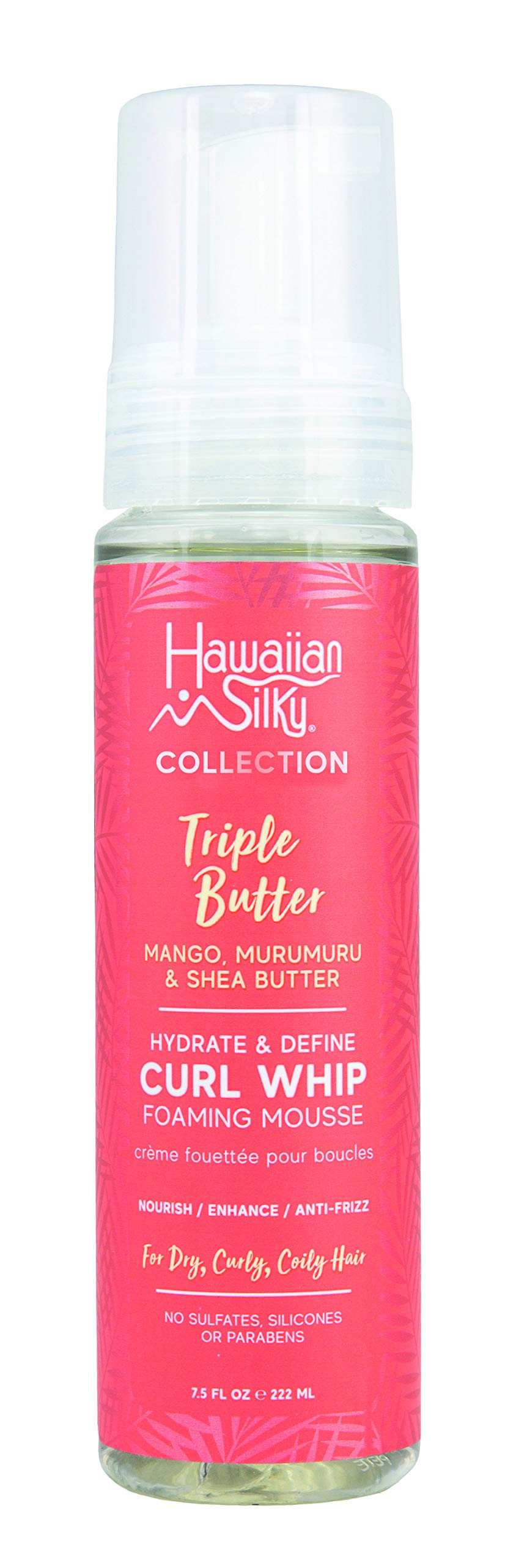 White Smoke Hawaiian Silky Collection Triple Butter Hydrate & Define Curl Whip Foaming Mousse (Pack of 1)