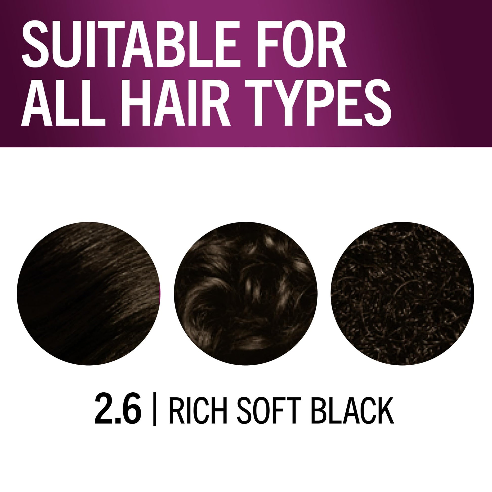 White Smoke Schwarzkopf Keratin Permanent Hair Dye Cream, 2.6 Rich Soft Black, Professional Quality Color for Up to 100% Gray Coverage, Bond Enforcing System