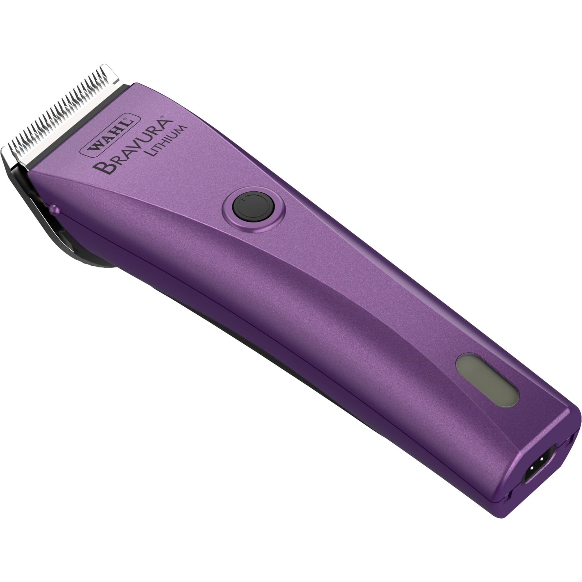 White Smoke Wahl Professional Animal Bravura Pet, Dog, Cat, and Horse Corded/Cordless Clipper Kit, Purple (#41870-0423)