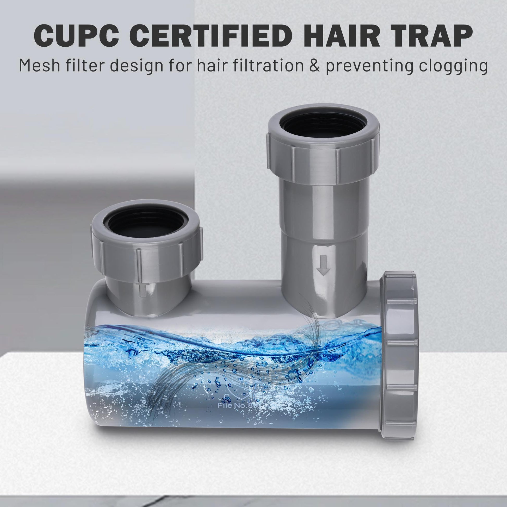 Light Gray BYOOTIQUE Shampoo Bowl Hair Sink with Gel Neck Rest Hair Trap CUPC Vacuum Breaker Barber Salon Spa Mounting Ability for Home Barbershop