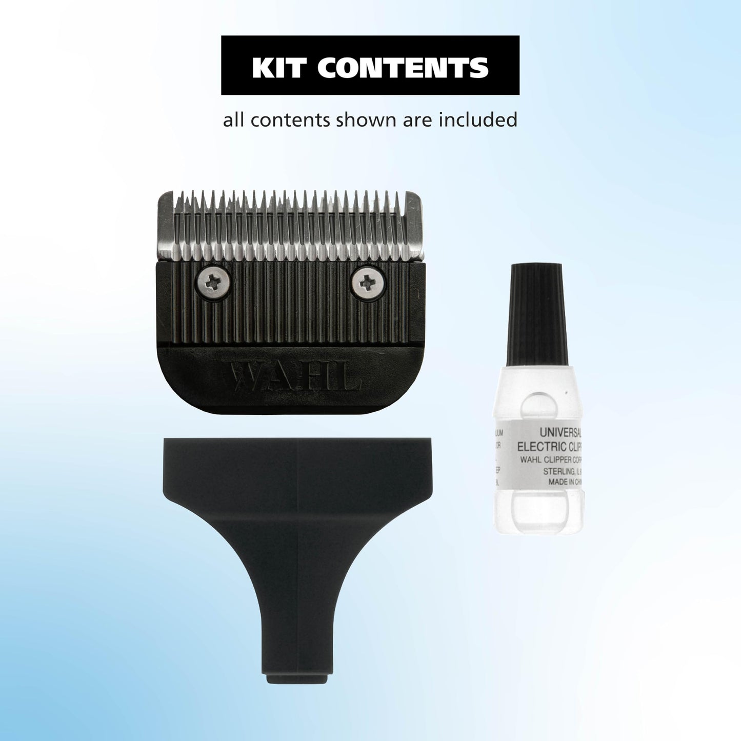 White Smoke Wahl Clipper Detachable Cordless Hair Clipper Blade Replacement Set, Compatible 6275LP/9179/9590/9591/9639/9645/9649LP/9655/79434/79003/79005 – Model 2167