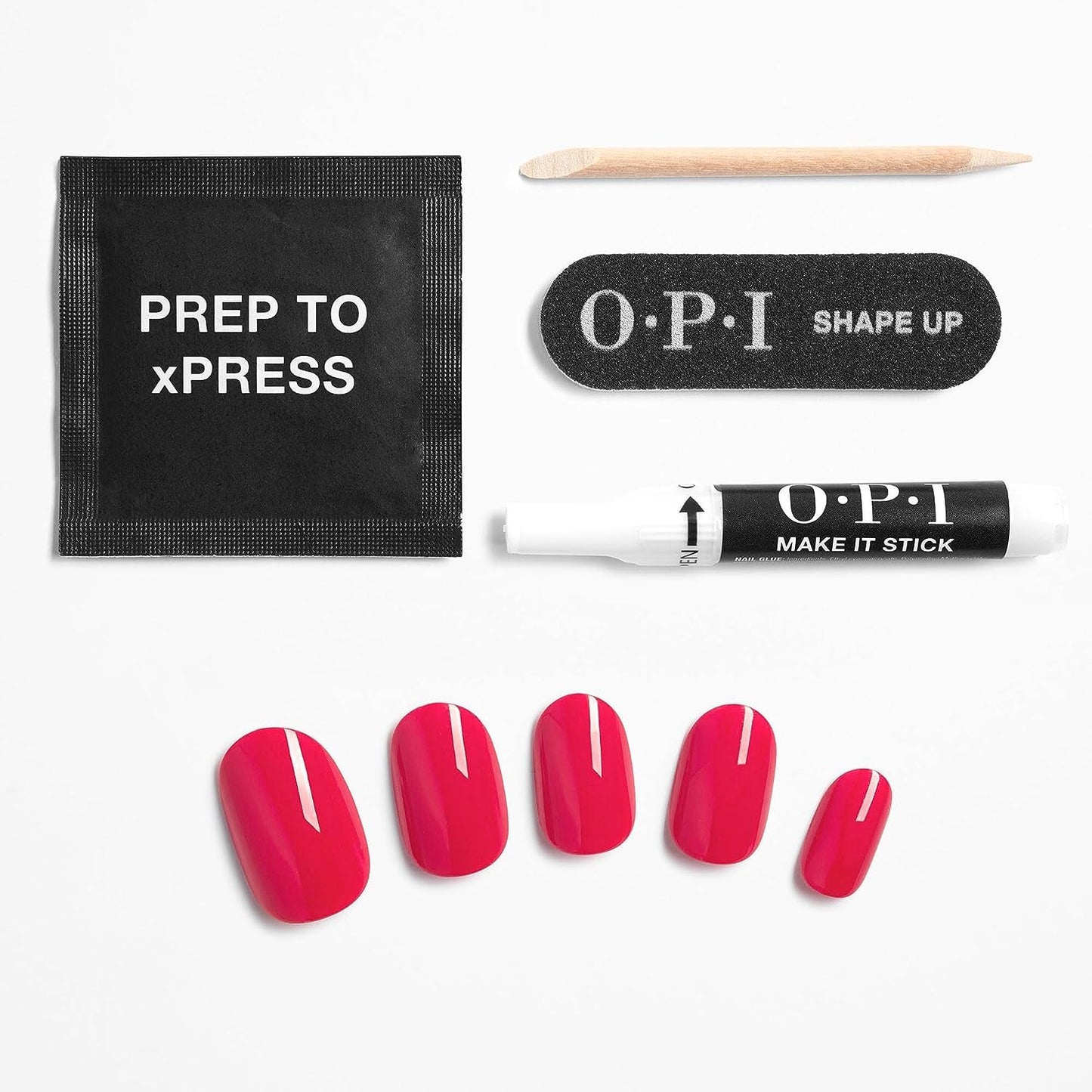 White Smoke Bundle of OPI xPress/On Press On Nails, With Nail Glue, Short Pink Nails,Strawberry Margarita + OPI ProSpa Nail and Cuticle Oil, 0.5 fl oz