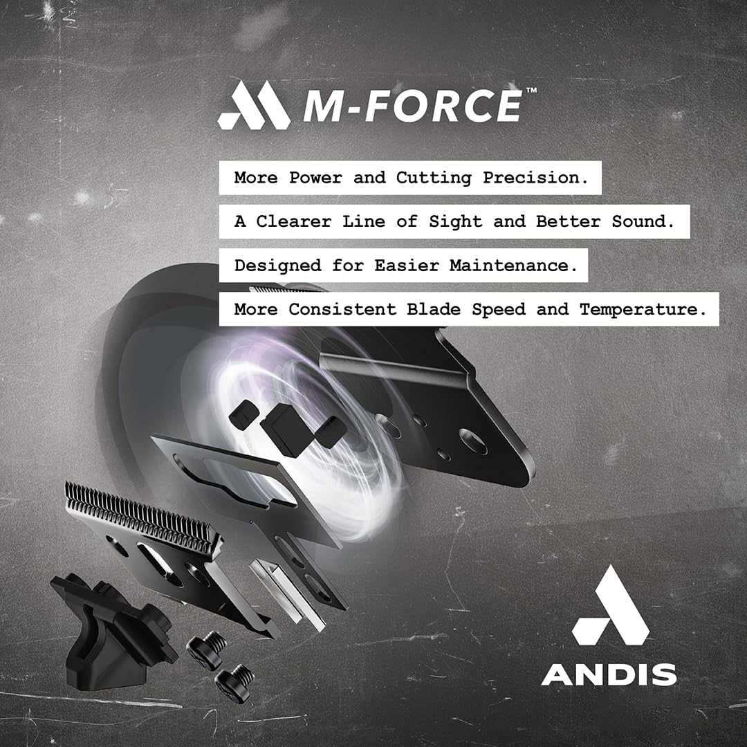 Dark Slate Gray Andis GTX-EXO Black Label Special Edition, Professional Lithium-ion Electric Beard & Hair Trimmer, M-Force Technology, Cordless, Included Charging Stand, Black