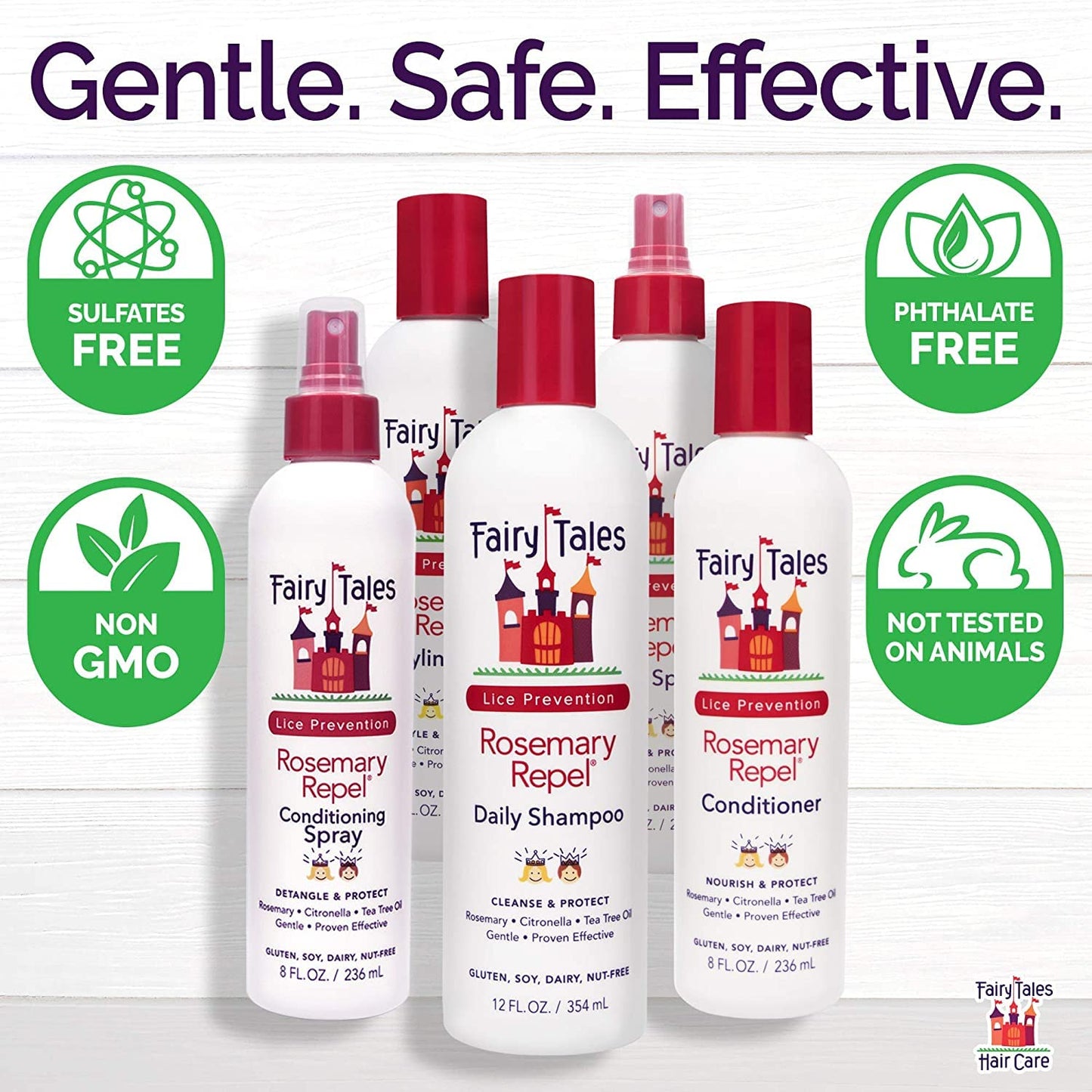 White Smoke Fairy Tales Rosemary Repel Hair Spray, 8 oz (Pack of 2)