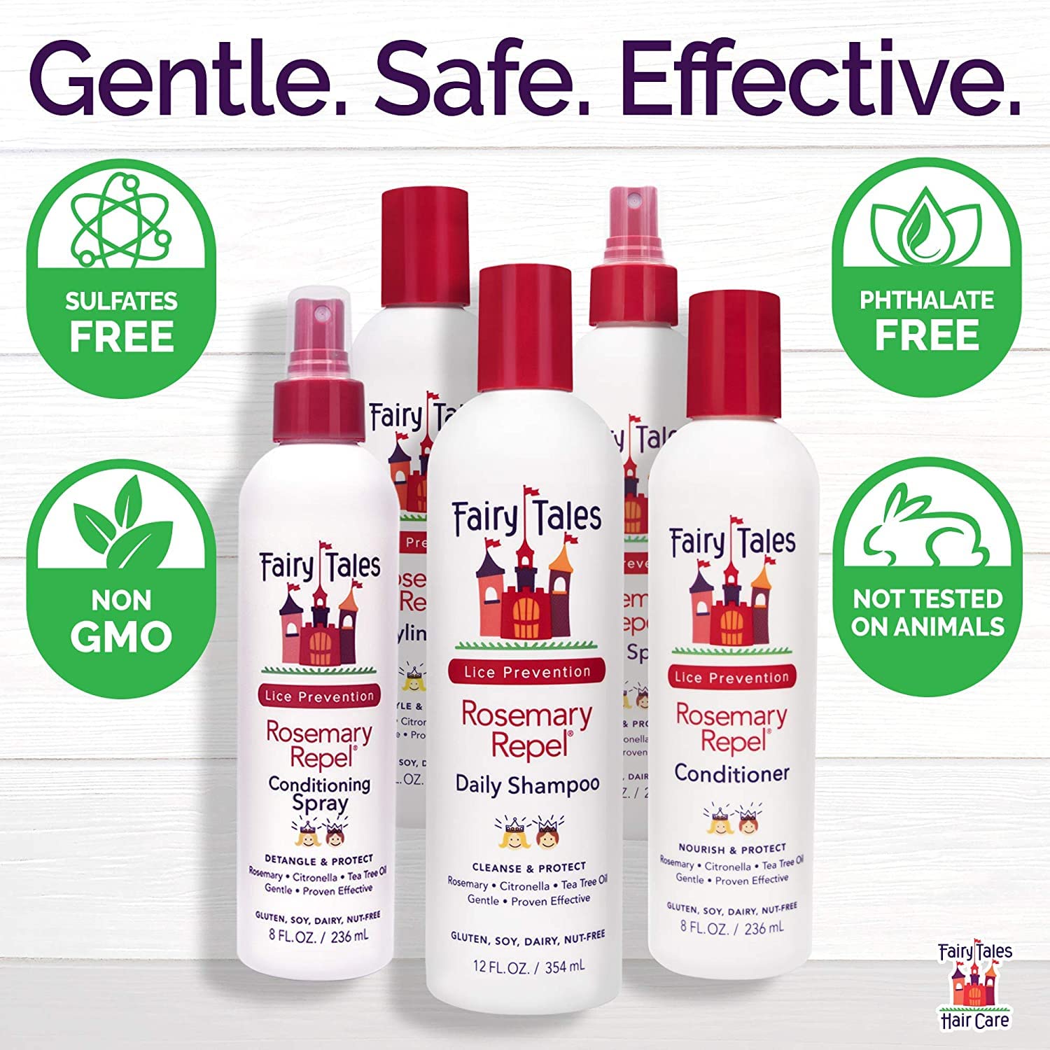 White Smoke Fairy Tales Rosemary Repel Hair Spray, 8 oz (Pack of 2)