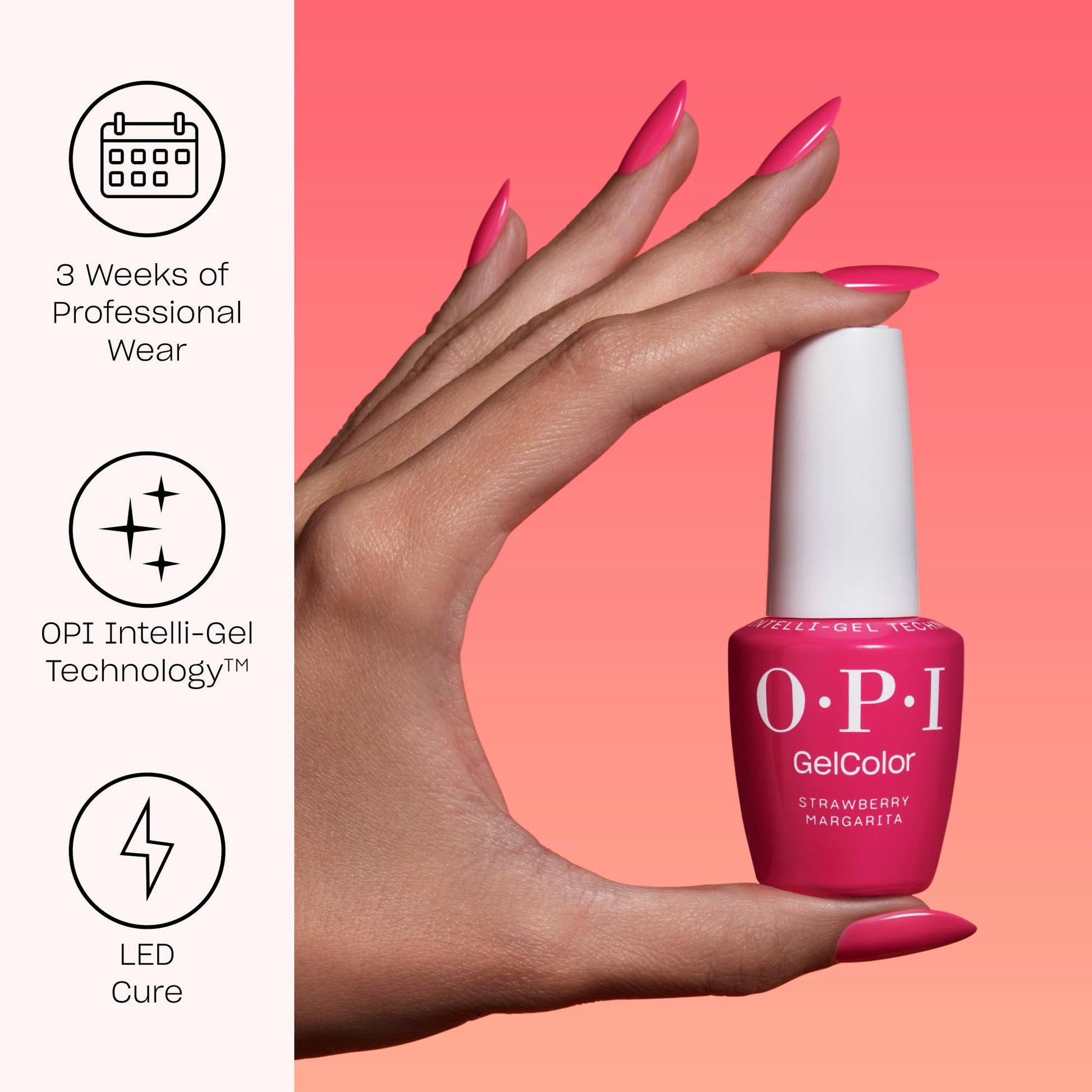 Salmon OPI GelColor Band Tease | Semi-Sheer Dark Gold Brown Metallic LED Cure Gel Nail Polish | Salon-Quality Shine, Long-Lasting Wear | 0.5 Fl Oz | What's Your Mani-tude | Fall 2025