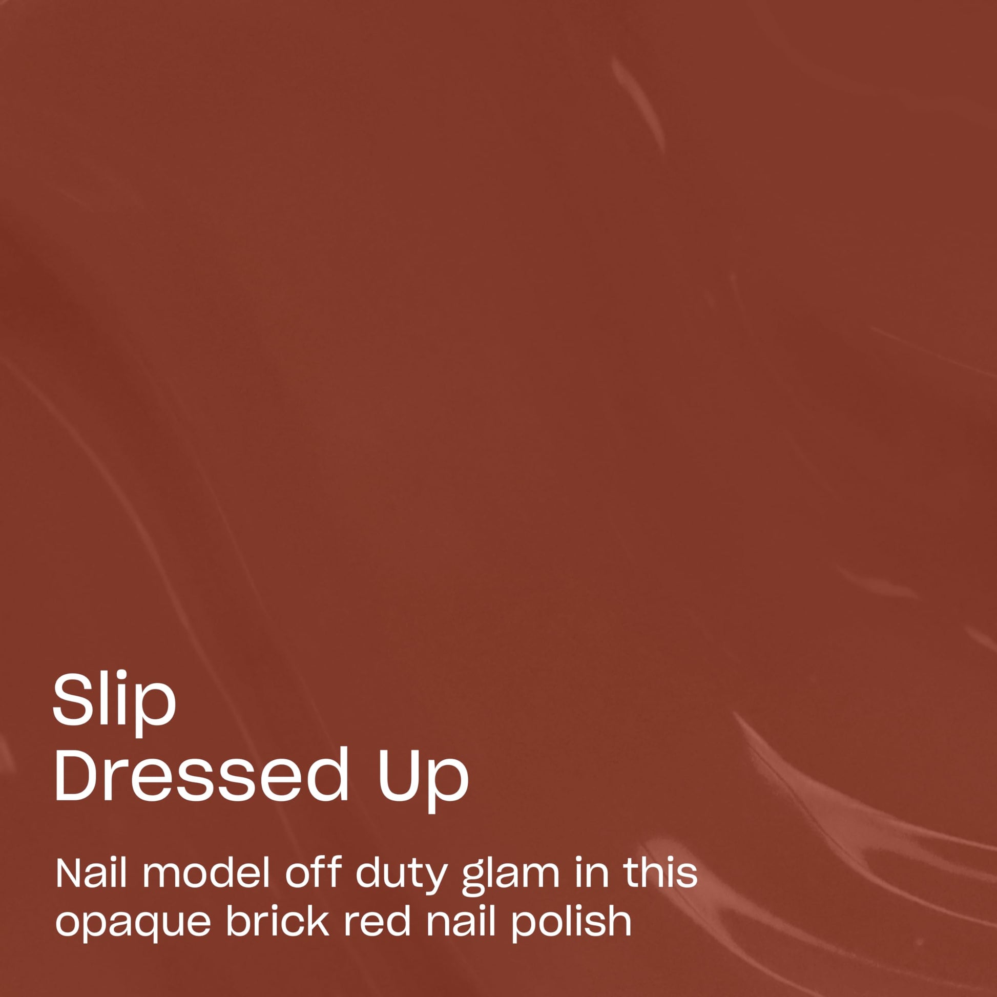 Saddle Brown OPI Nail Lacquer Slip Dressed Up | Opaque Dark Red Brown Crème Chip Resistant Nail Polish | What's Your Mani-tude | Fall 2025