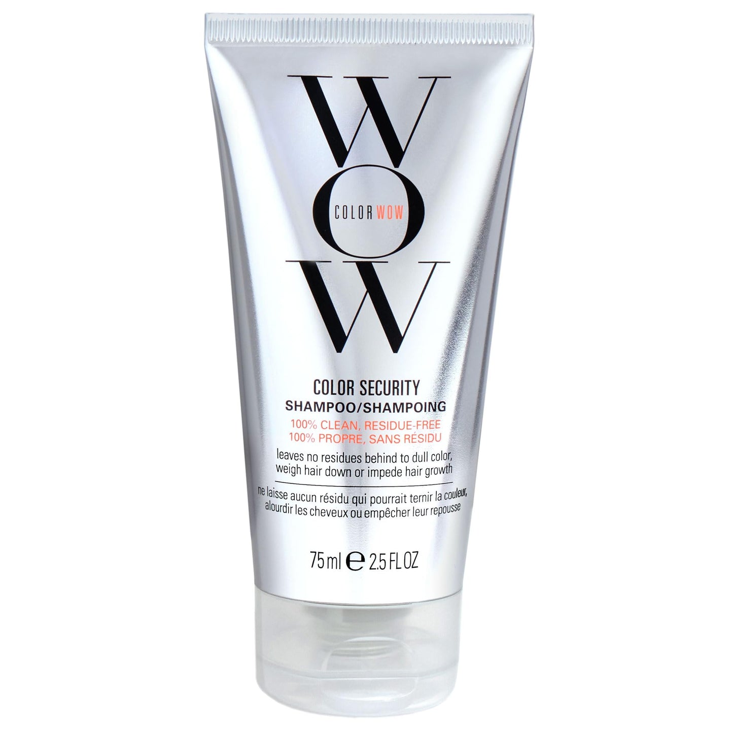 White Smoke COLOR WOW Color Security Shampoo, 2.5 fl oz – Sulfate Free & Residue-Free Formula, Healthy Looking Hair & Scalp, Paraben Free Salon Quality