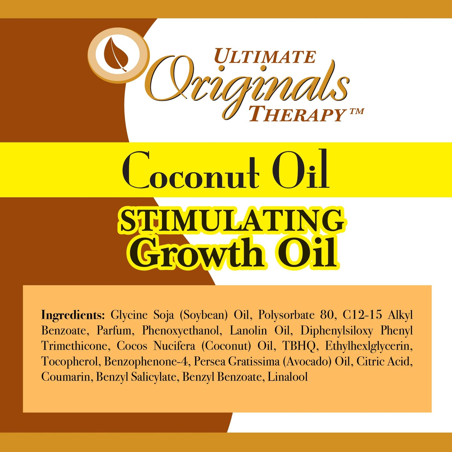 White Smoke Originals by Africa's Best Therapy Coconut Oil Stimulating Growth Oil, Penetrates & Rejuvenates Hair, Skin and Nails For All Day Long Moisturizing and Conditioning, 4oz Bottle