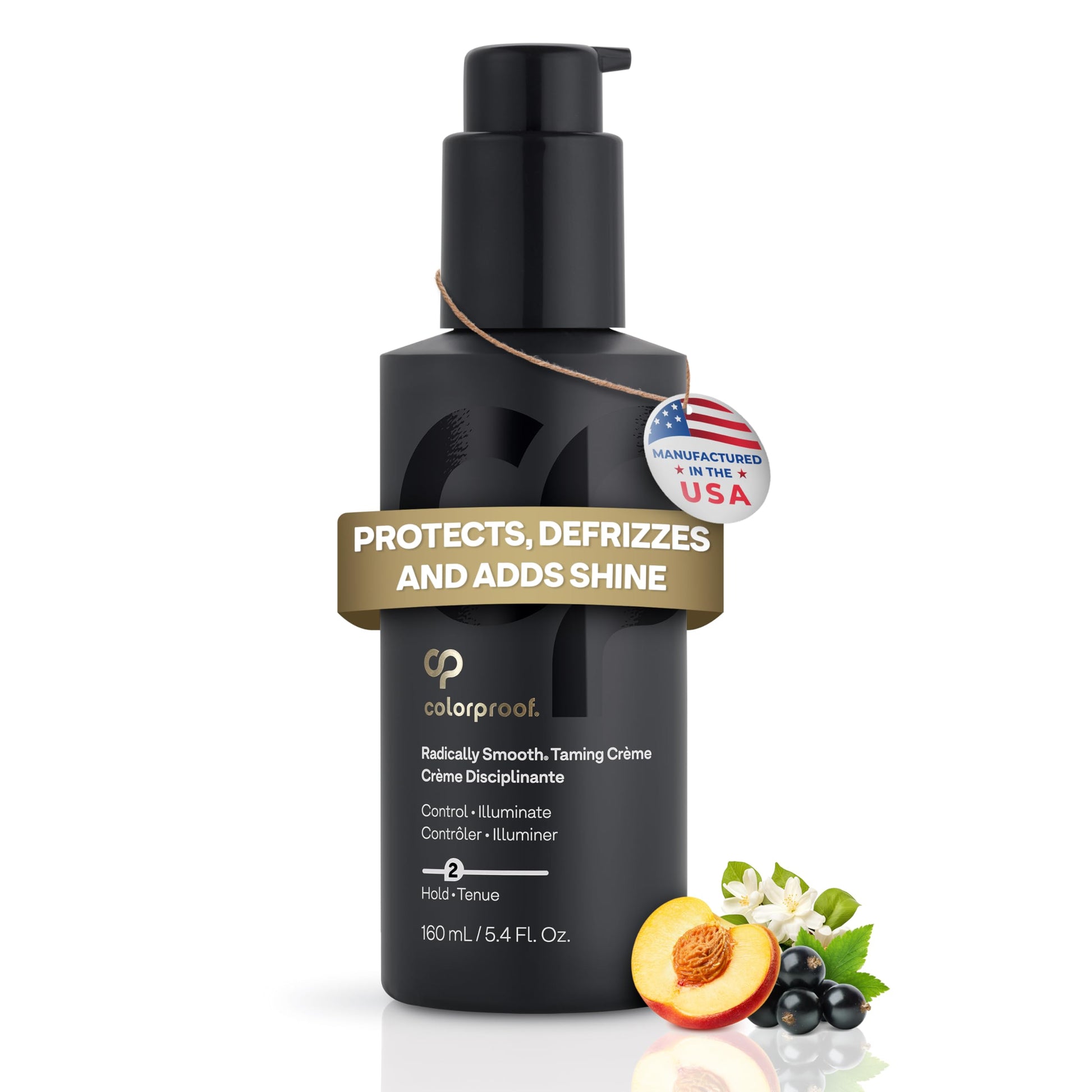 White Smoke Colorproof Radically Smooth Taming Crème 5.4 Fl. Oz Smoothing Hair Cream with Black Currant, Jasmine & Peach Scent, Color Preserving and Humidity-Resistant Styling Cream