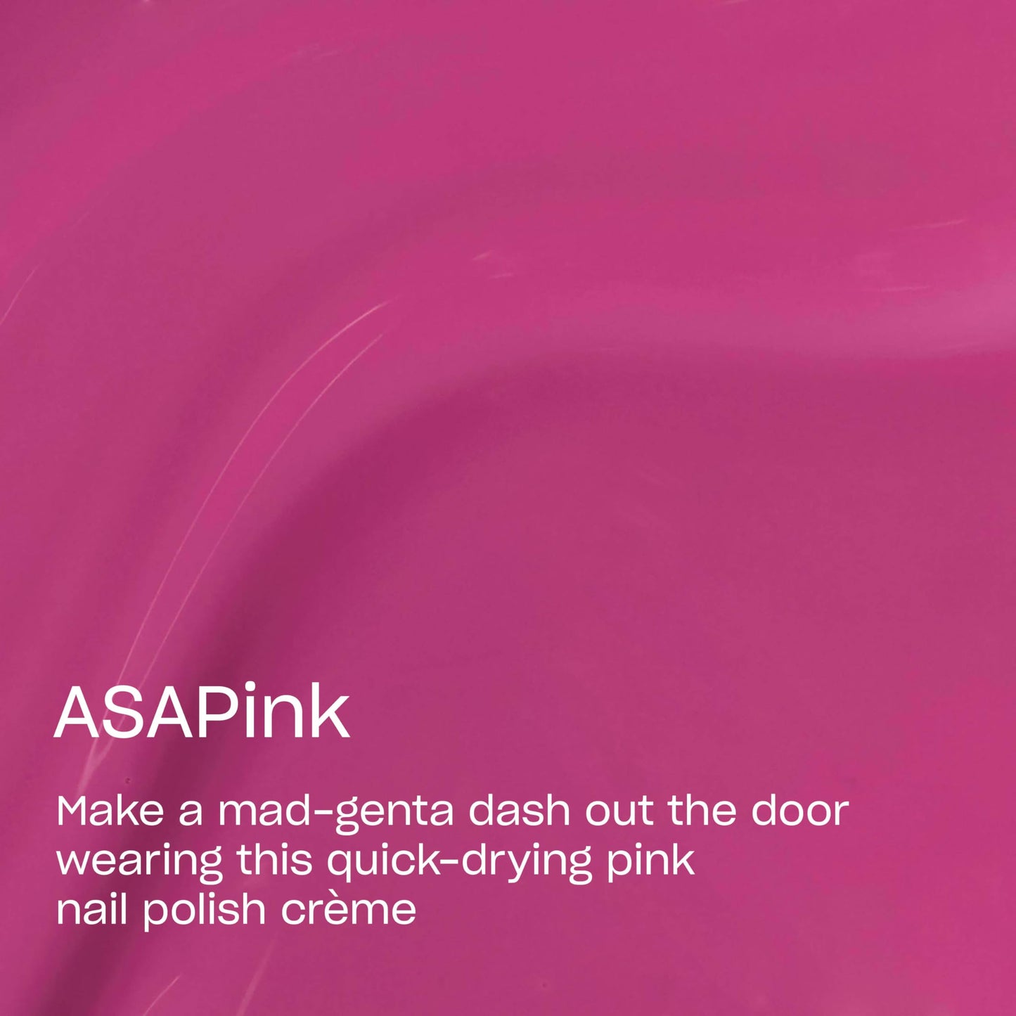 Maroon OPI RapiDry ASAPink | Opaque Bright Pink Crème Quick Dry Nail Polish | Vegan, Smudge Proof, Fast Drying