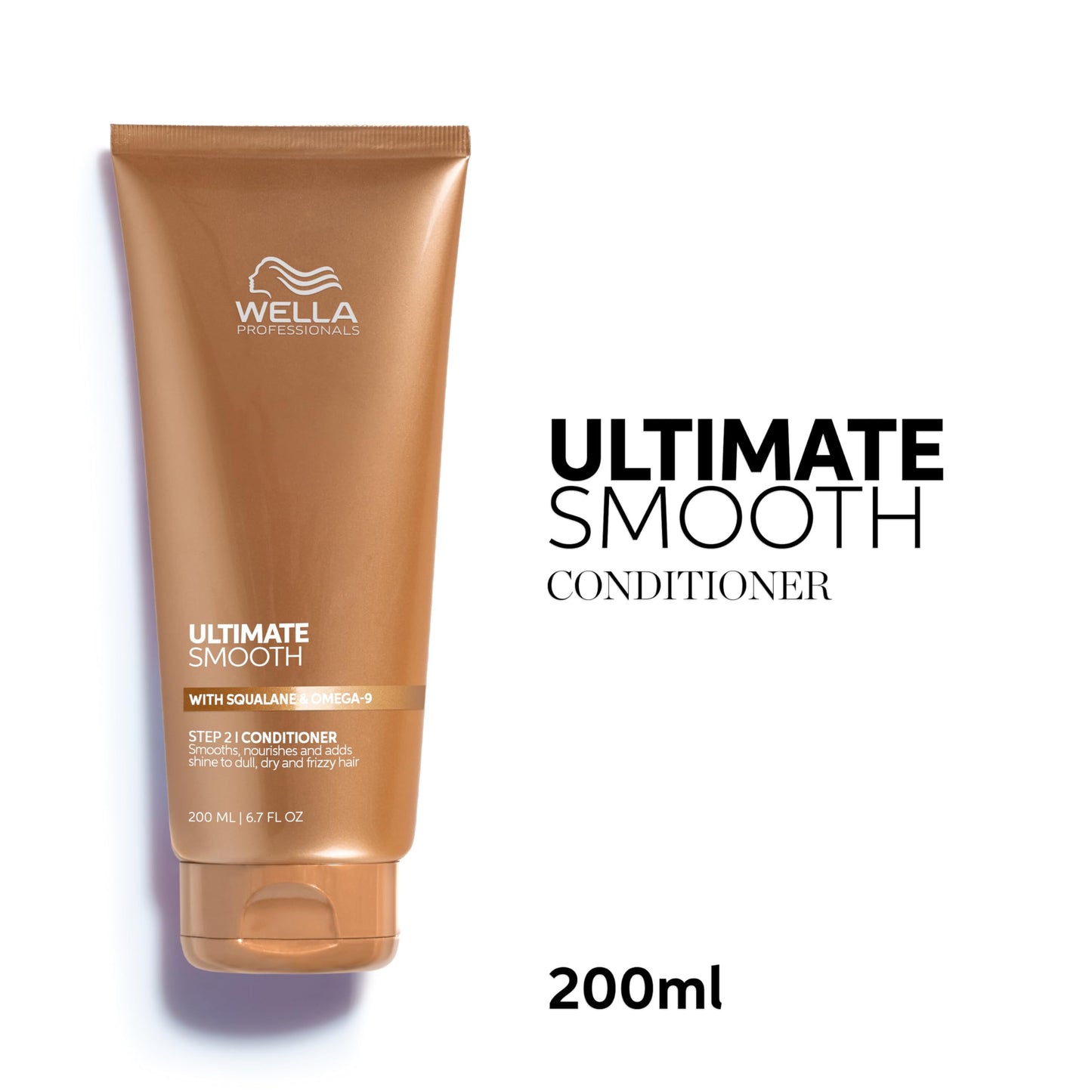 White Smoke Wella Professionals ULTIMATE SMOOTH Conditioner | Treatment for Dry & Frizzy Hair | With Squalane & Omega 9 | 6.7 Fl Oz