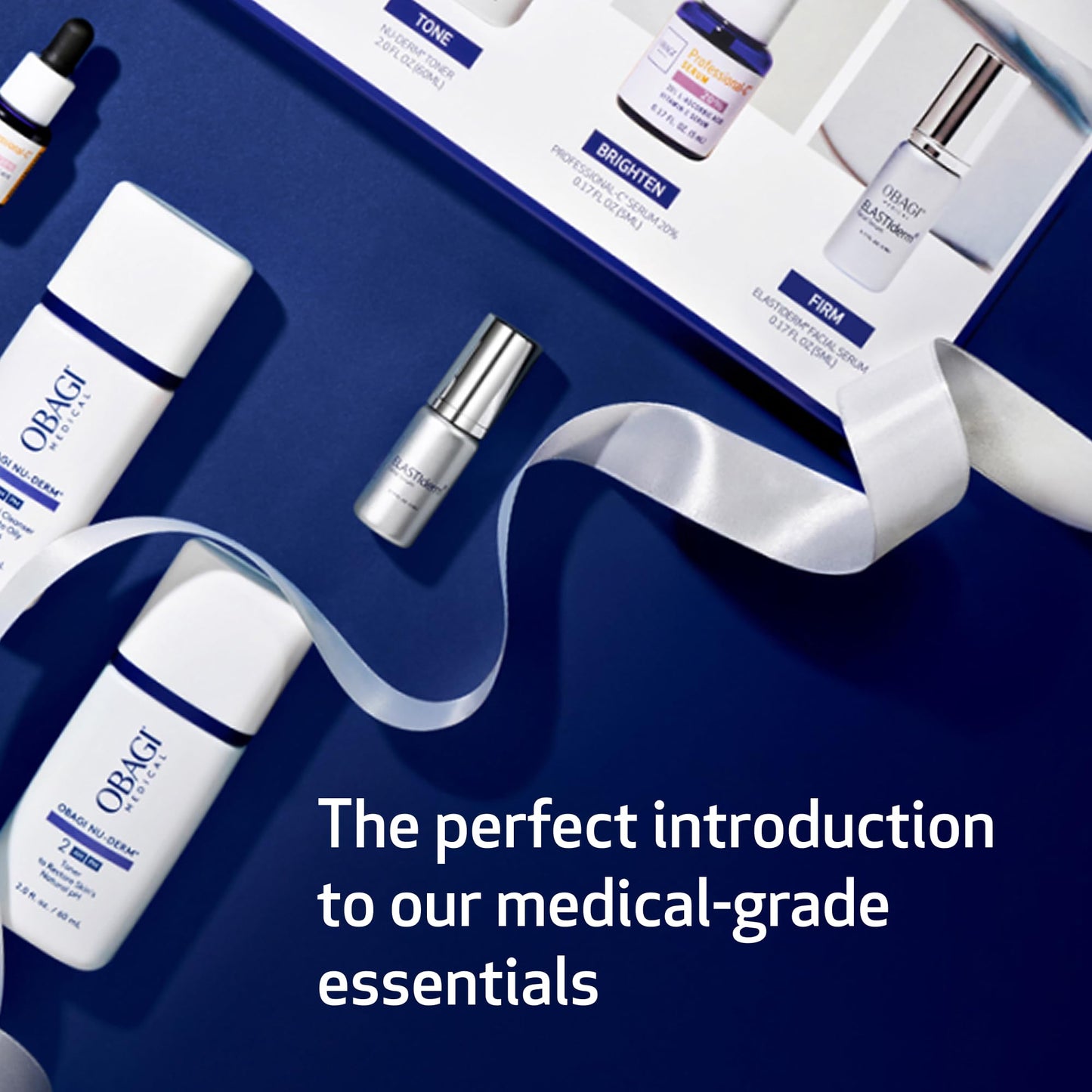 Black Obagi Bestsellers Travel Skincare Set – Travel Friendly, Anti-Aging Skincare Gift Set for All Skin Types; Includes Facial Cleanser 2oz, Toner 2oz, Vitamin C Serum .17oz & Firming Facial Serum .17oz