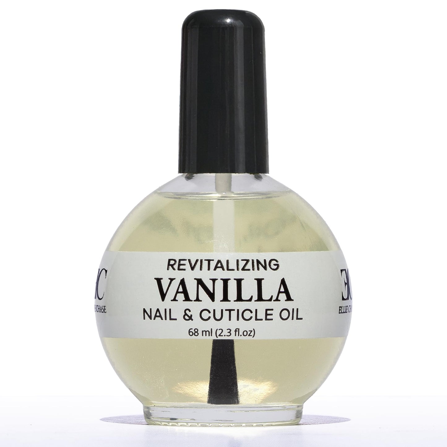 White Smoke Ellie Chase Moisturizing Cuticle & Nail Care Oil 2.3 Fl Oz - Vanilla Scented – Infused with Jojoba Oil, Aloe, Vitamin E – Nail & Cuticle Hydration, Repair, Moisturizer, Strengthener, Growth
