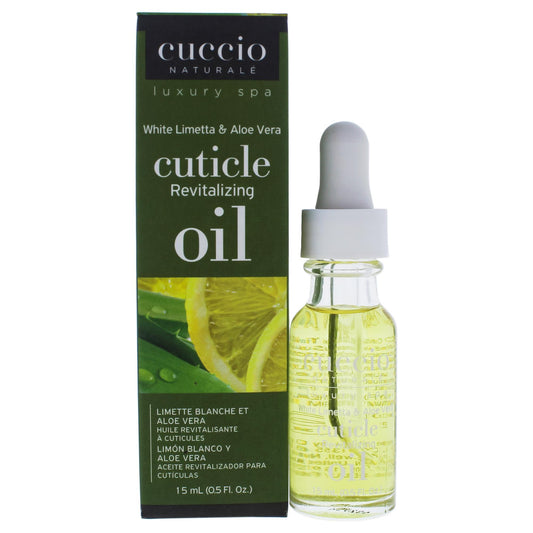 White Smoke Cuccio Naturale Revitalizing Cuticle Oil - Hydrating Oil For Overnight Cuticle Repair - Remedy Damaged Skin And Thin Nails - Paraben And Cruelty-Free Formula - White Limetta And Aloe Vera - 0.5 Oz