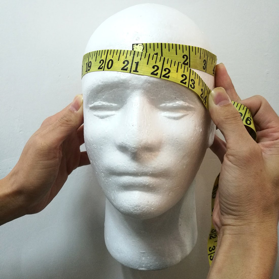 Lavender LIAMTU Male Wig Display Mannequin Head Stand Model Styrofoam Foam White