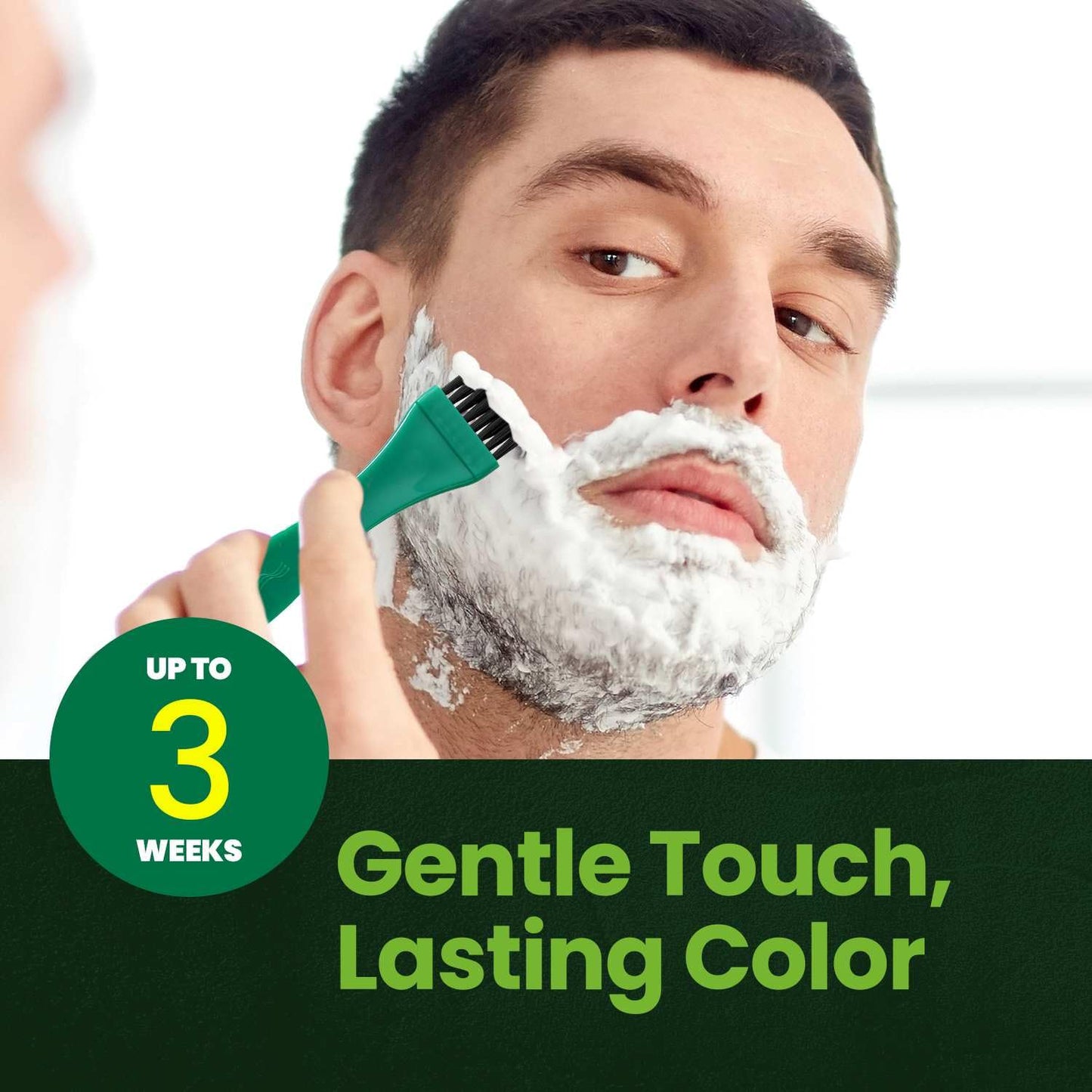 White Smoke Herb For Men Mustache & Beard Dye (Dark Brown, 1 Pack), PPD-Free Ammonia-Free, Vegan with Natural Ingredients, Gentle for Sensitive Skin, No Skin Irritation