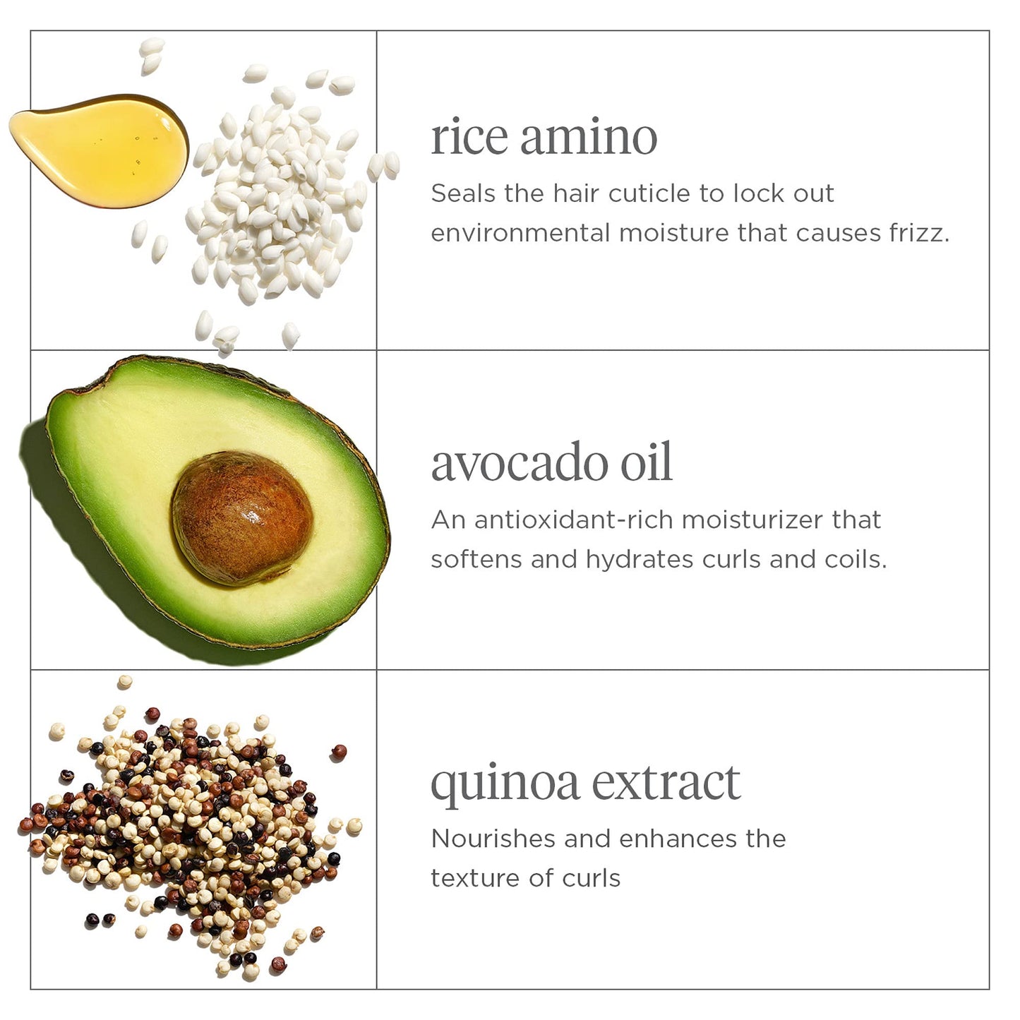 White Smoke Briogeo Curl Charisma Rice Amino + Avocado Leave-In Defining Crème, Anti Frizz Hair Styling Moisturizer, Leave In Cream for Wavy, Curly, Coily Hair, Boosts Hydration, Vegan, Cruelty-Free