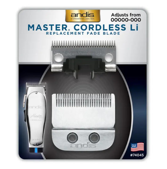 Lavender Andis Master Cordless Li Replacement Fade Blade – Carbon Steel Clipper Blade, Size 00000 to 000, Ultra Close Fade Performance