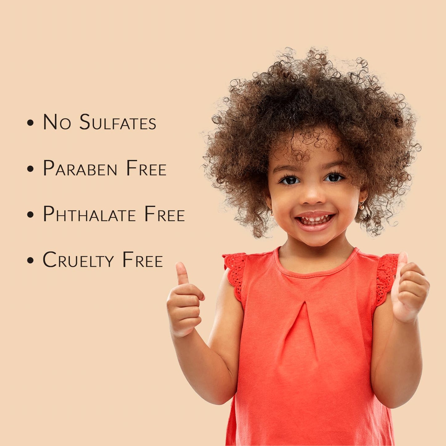 Peach Puff Mixed Chicks Kids Tangle Tamer - Light and Moisturizing Styling Formula for Frizz-free Curls, 8 fl.oz.