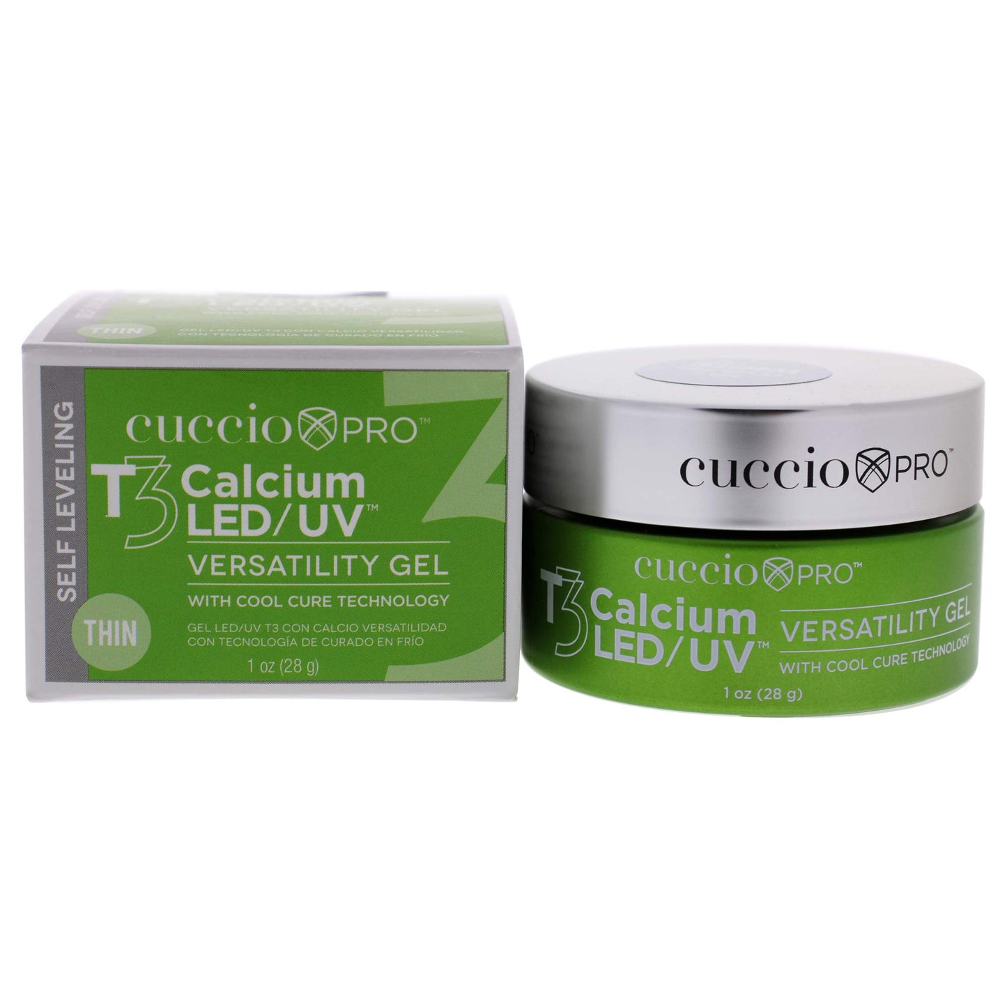 White Smoke Cuccio Pro T3 LED/UV Cool Cure Versatility Gel - Self-Levelling Gel With Calcium - Incredibly Flexible - Strong Adhesion - High Shine Finish - Fast Application - White - 1 Oz Nail Gel
