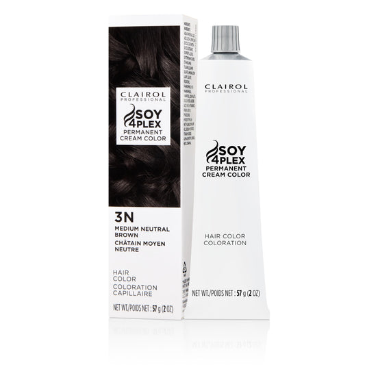 White Smoke Clairol Professional Crème Permanente, 3n Med Neutral Brown, 2 oz. - Packaging May Vary