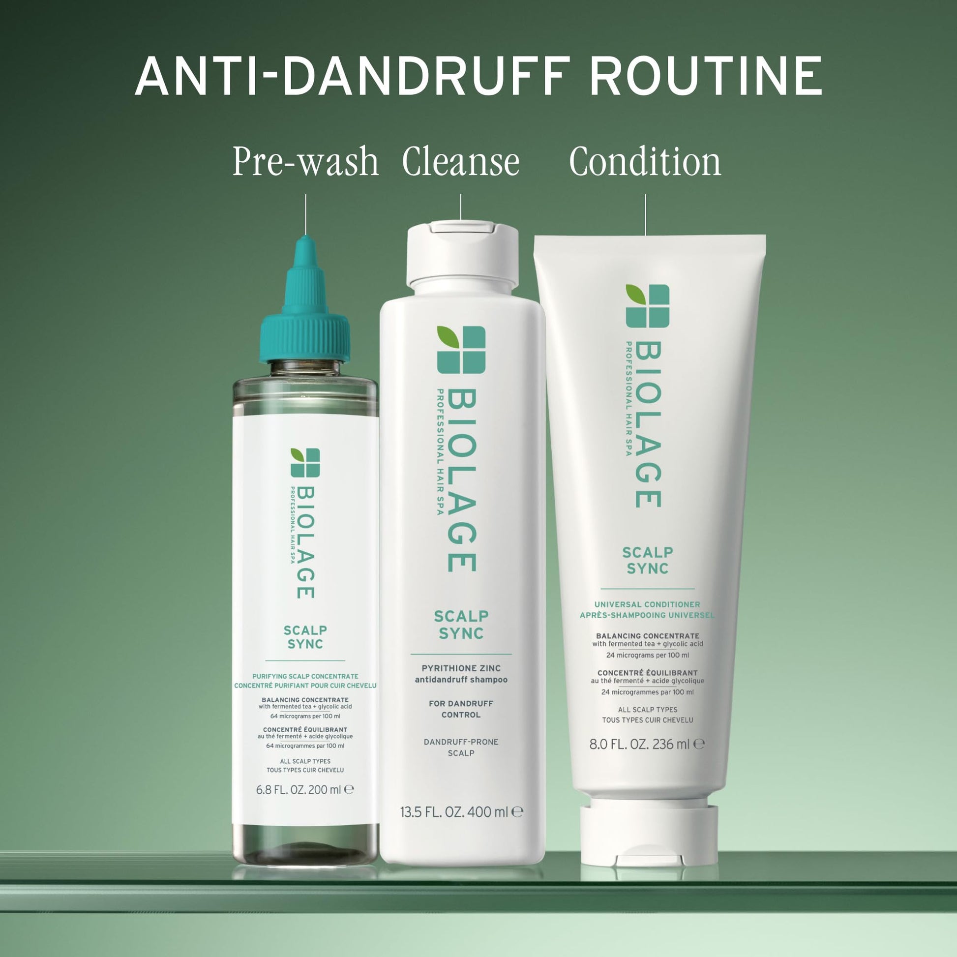 Dim Gray Biolage Scalp Sync Anti-Dandruff Shampoo - Controls Dandruff & Deeply Cleanses, With Zinc Pyrithione, Vegan & Cruelty-Free