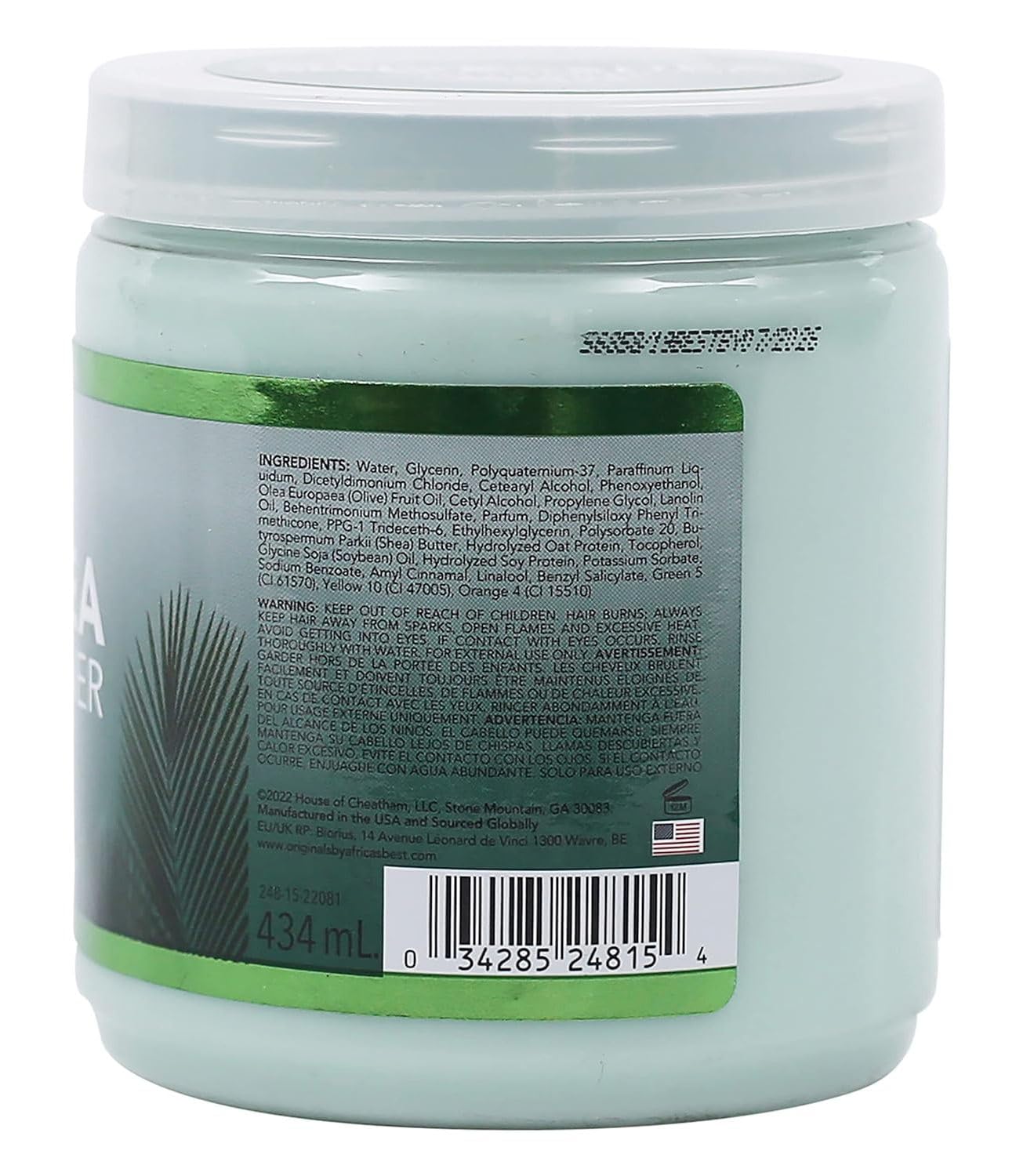 Gray Africas Best Conditioner Originals Olive Oil Deep 15 Ounce Jar (443ml) (3 Pack)