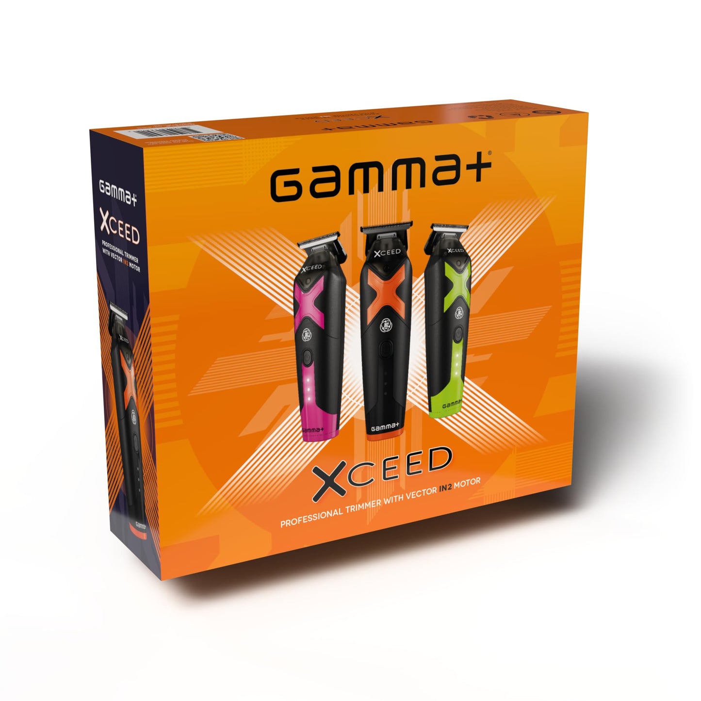 White Smoke GAMMA+ XCeed Cordless Hair Trimmer for Men, Professional for Barbers, USB-C Rechargeable with 6 Blade Guards