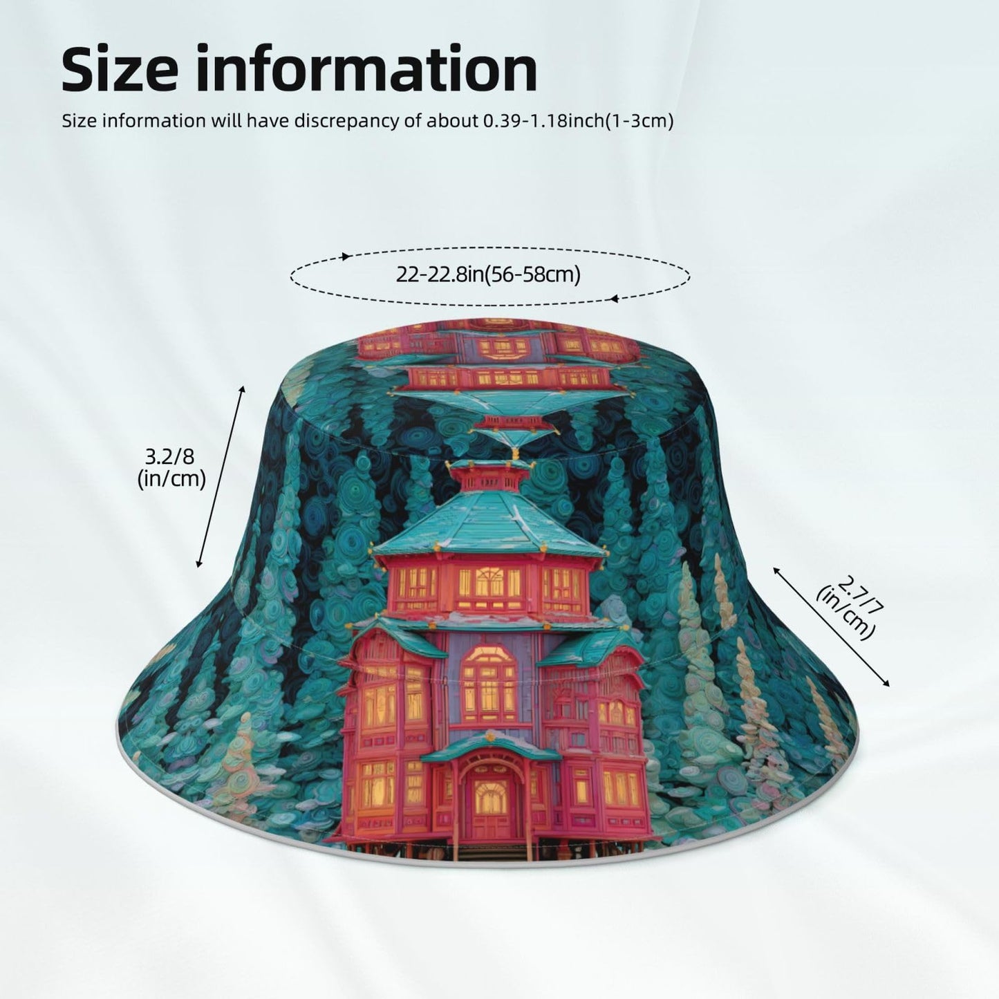 Lavender Enchanted Alcove Versatile Bucket Hat for Sun Protection Foldable Breathable and Stylish Outdoor Accessory Black