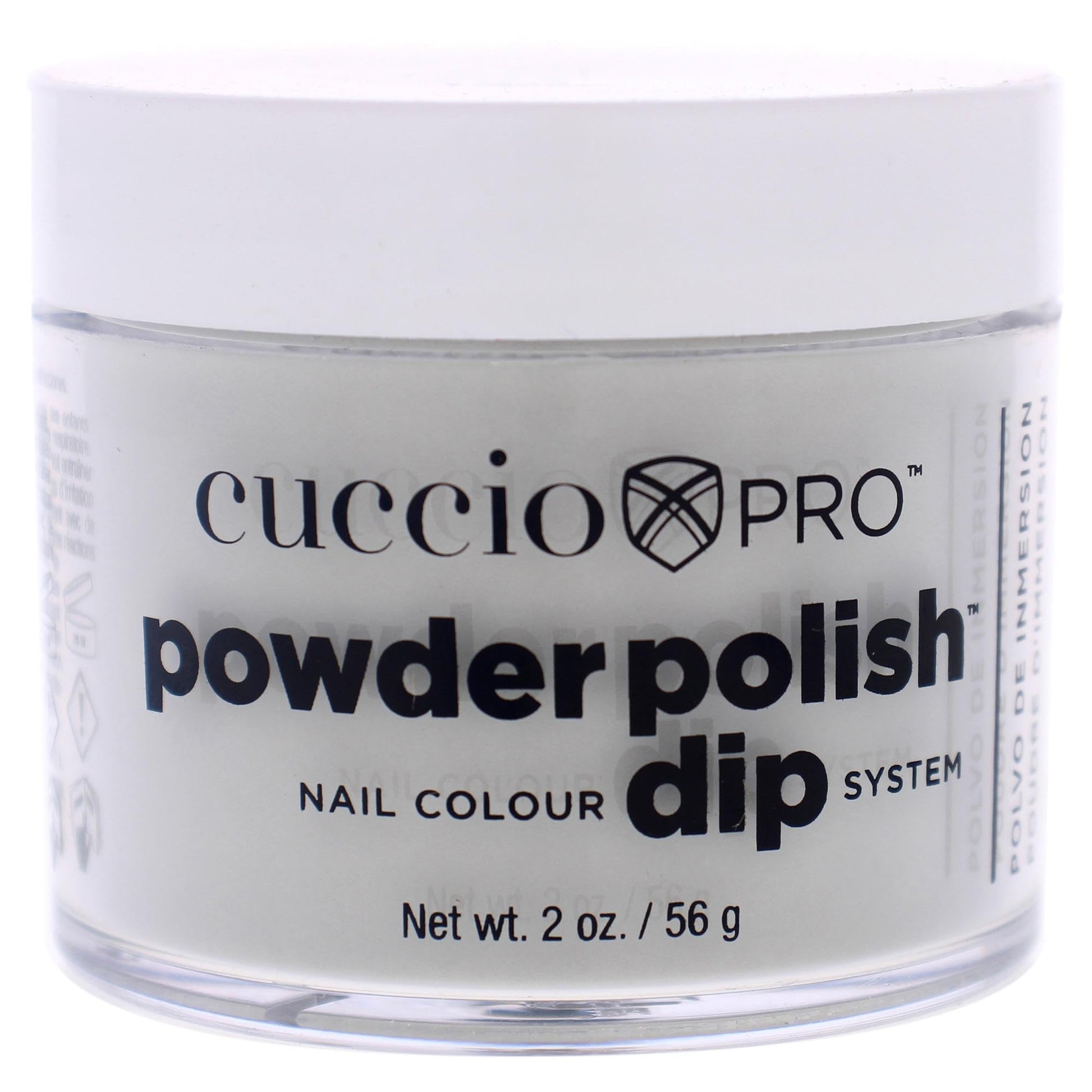 Light Gray Cuccio Pro Powder Polish Dip - Why, Hello! - Nail Lacquer for Manicures & Pedicures, Easy & Fast Application/Removal - No LED/UV Light Needed - Non-Toxic, Odorless, Highly Pigmented - 2 oz